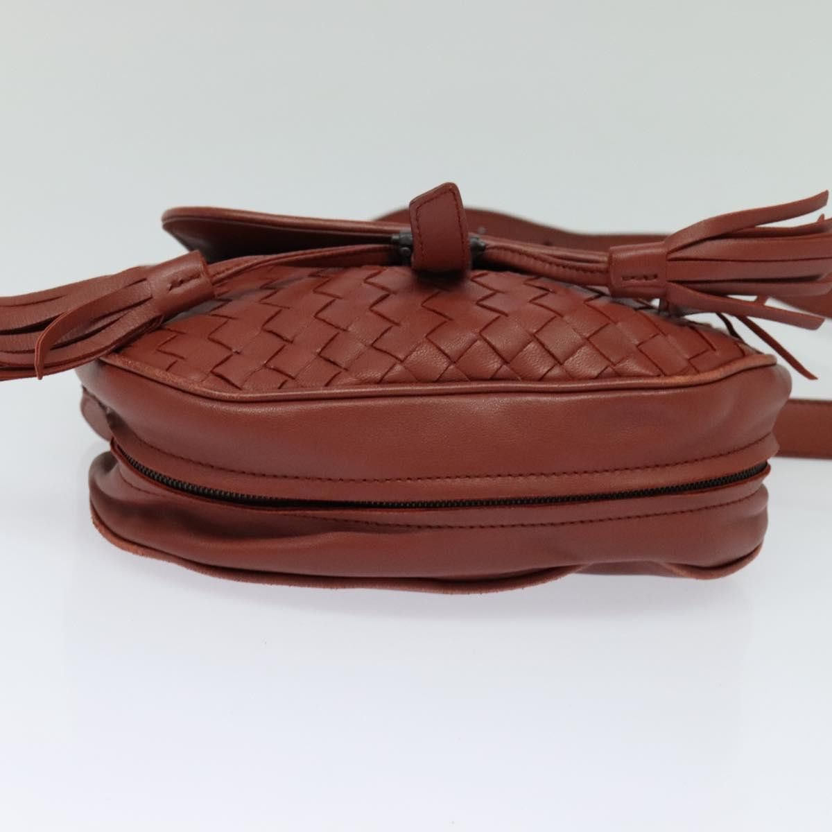 Bottega Veneta Intrecciato Brown Leather Shoulder Bag (Pre-Owned) Size ONE SIZE - 7 Thumbnail