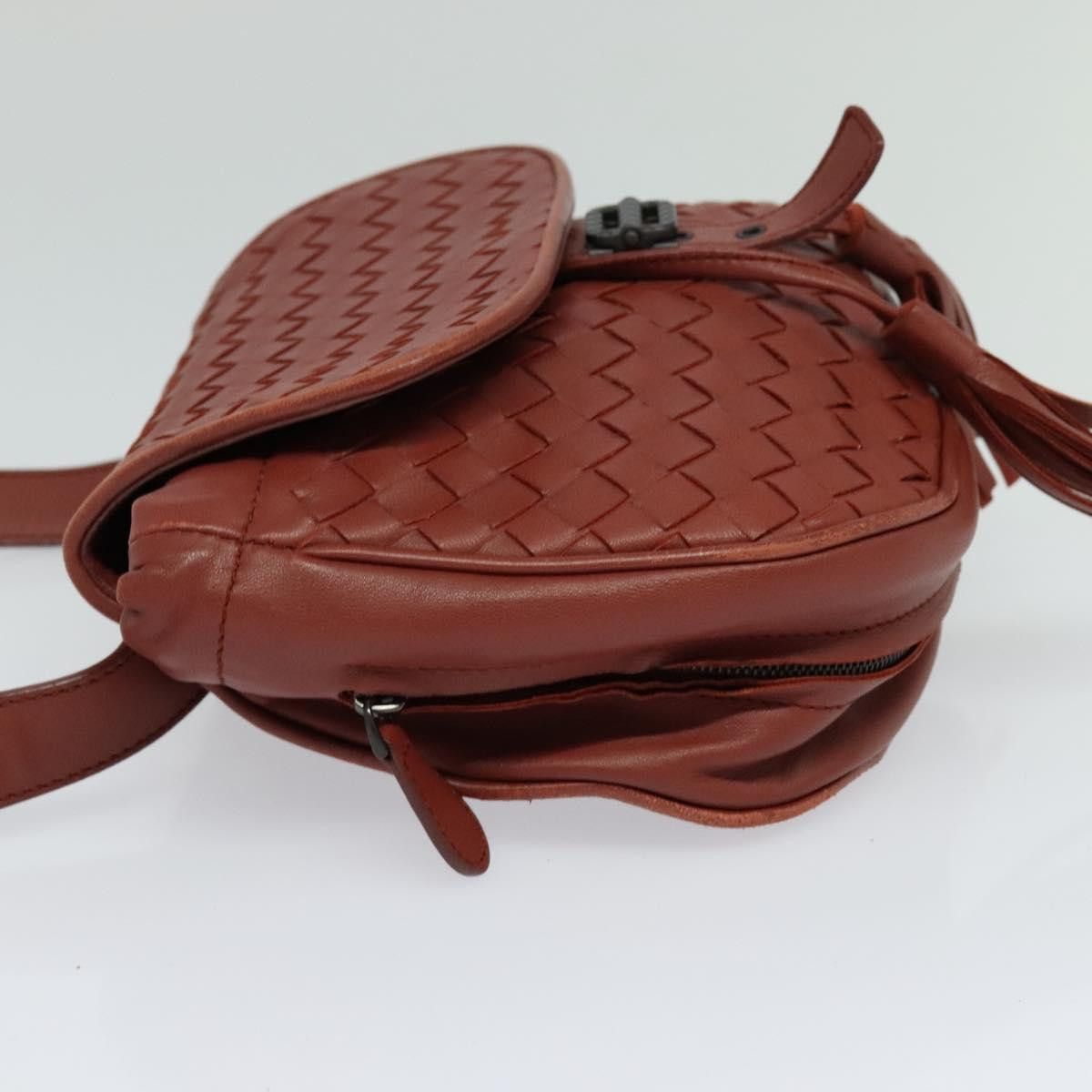 Bottega Veneta Intrecciato Brown Leather Shoulder Bag (Pre-Owned) Size ONE SIZE - 3 Thumbnail