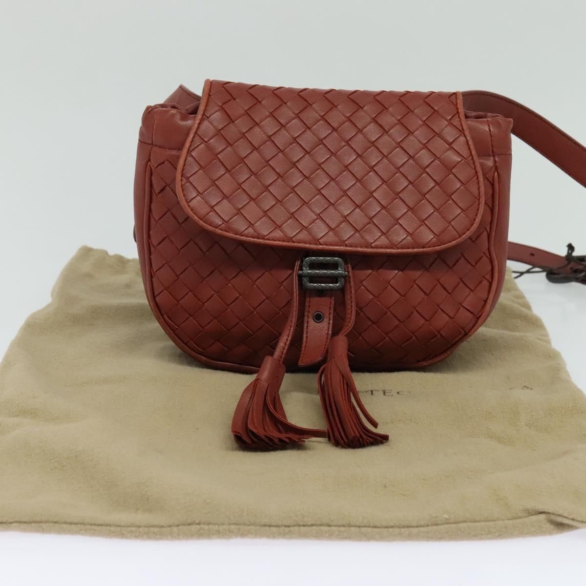 Bottega Veneta Intrecciato Brown Leather Shoulder Bag (Pre-Owned) Size ONE SIZE - 18 Thumbnail