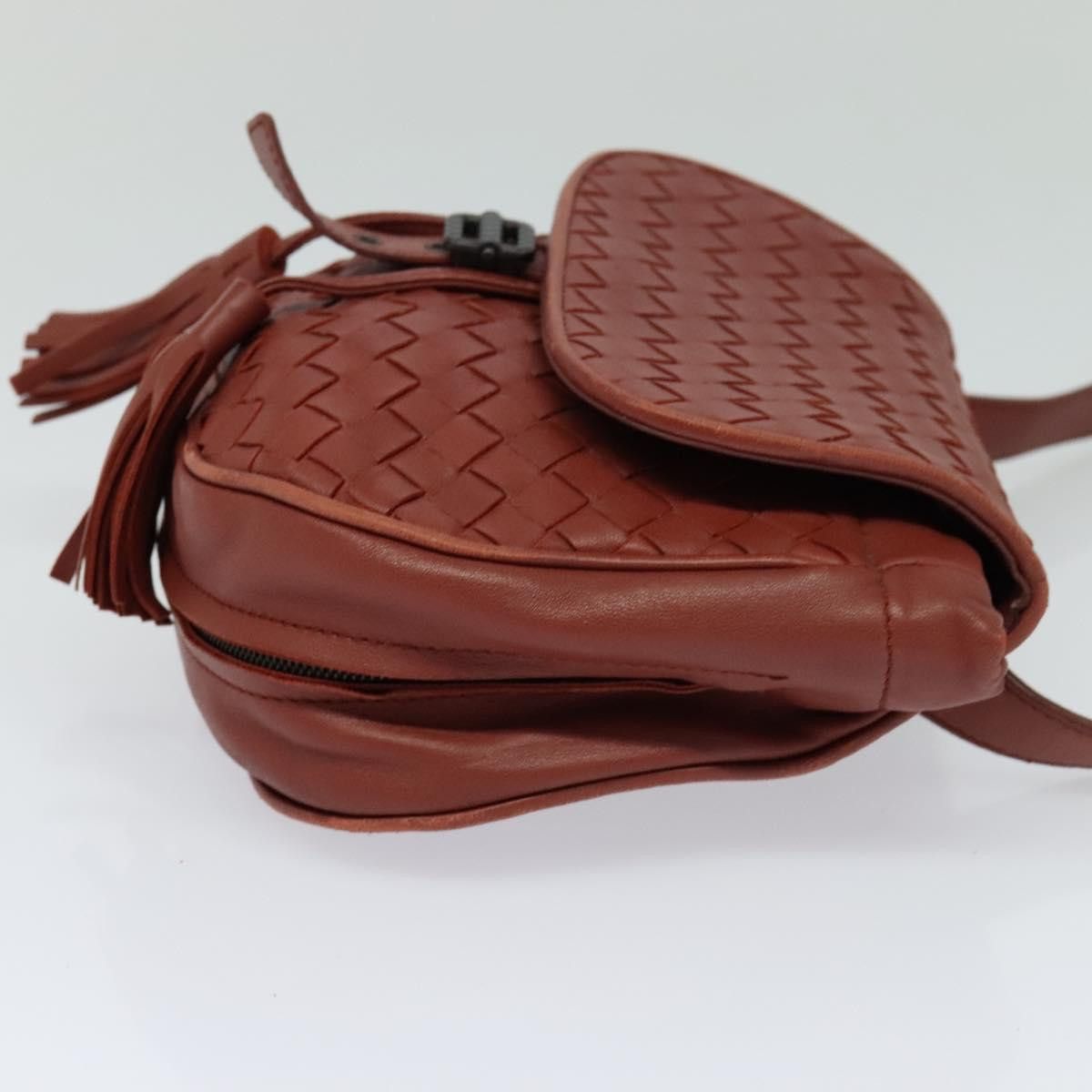 Bottega Veneta Intrecciato Brown Leather Shoulder Bag (Pre-Owned) Size ONE SIZE - 4 Thumbnail