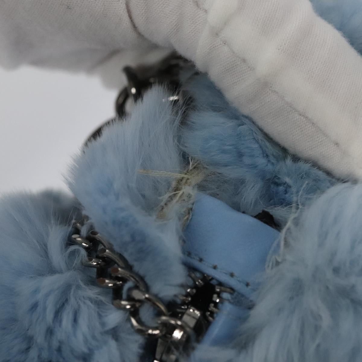 Chanel Rabbit Blue Canvas Shoulder Bag (Pre-Owned) Size ONE SIZE - 9 Thumbnail