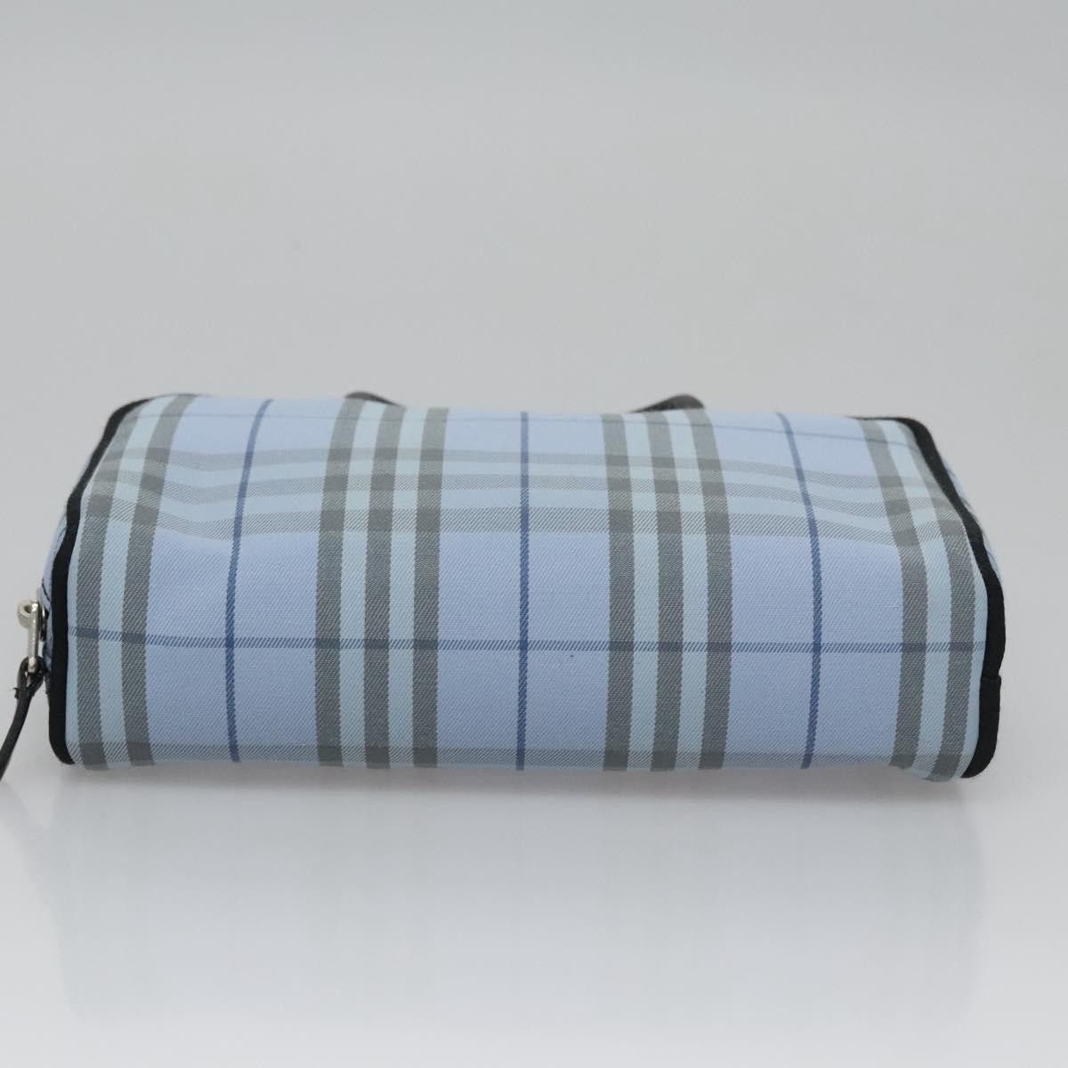 Burberry Nova Check Blue Synthetic Handbag (Pre-Owned) Size ONE SIZE - 16 Thumbnail