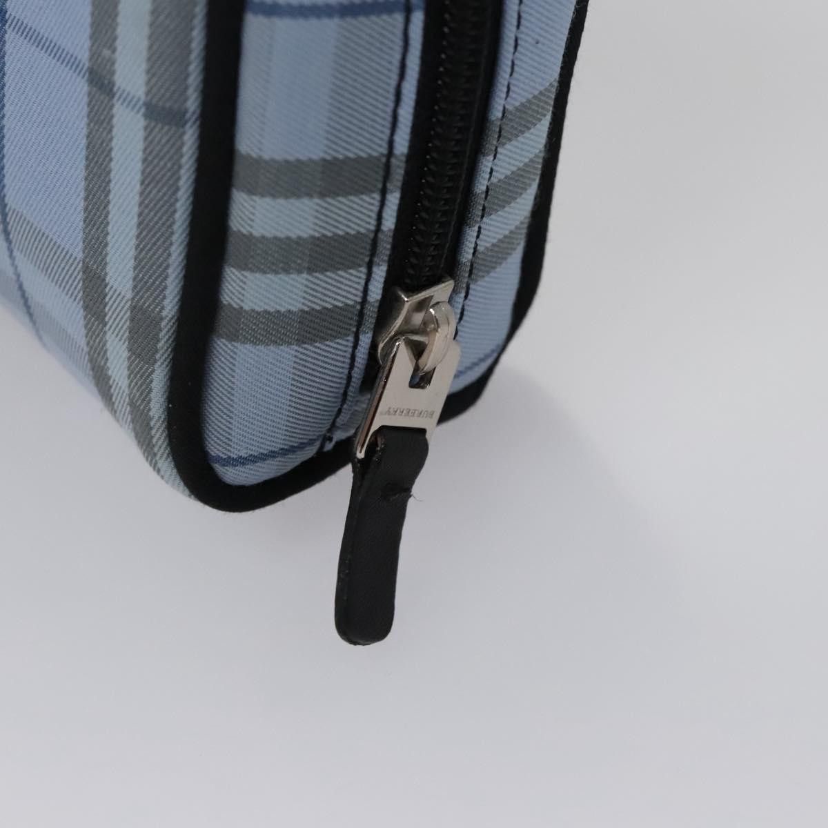 Burberry Nova Check Blue Synthetic Handbag (Pre-Owned) Size ONE SIZE - 11 Thumbnail