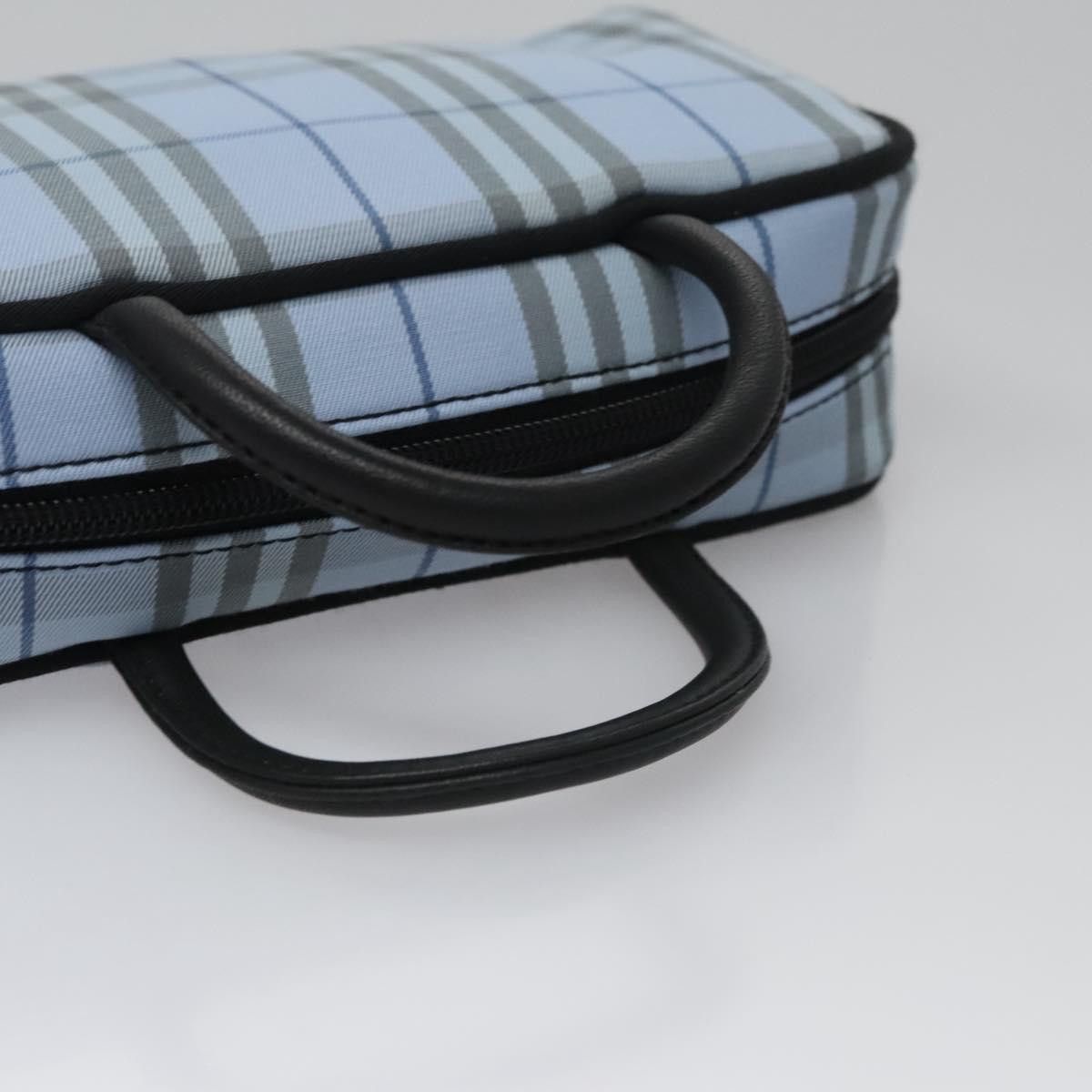 Burberry Nova Check Blue Synthetic Handbag (Pre-Owned) Size ONE SIZE - 5 Thumbnail