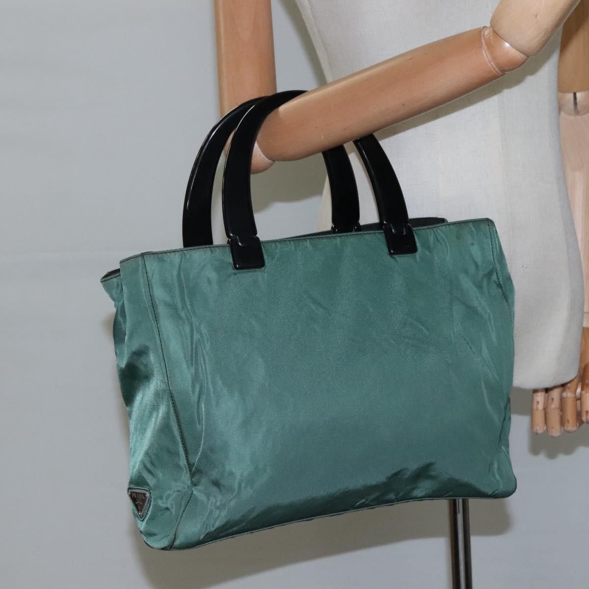 Prada Re-Nylon Green Synthetic Tote Bag (Pre-Owned) Size ONE SIZE - 15 Thumbnail