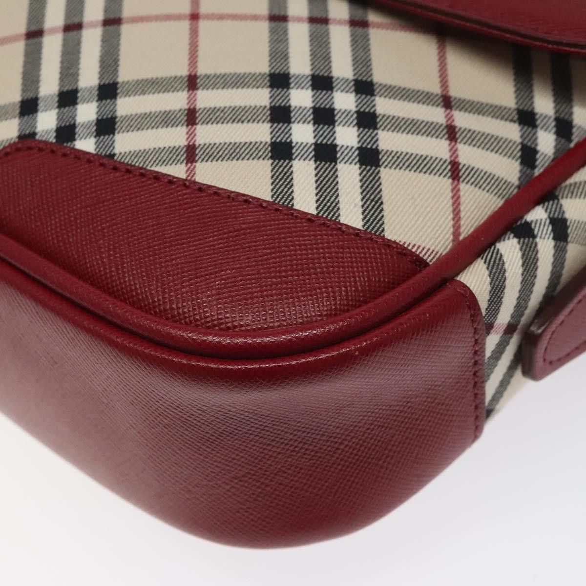 Burberry Nova Check Beige Canvas Shoulder Bag (Pre-Owned) Size ONE SIZE - 7 Thumbnail