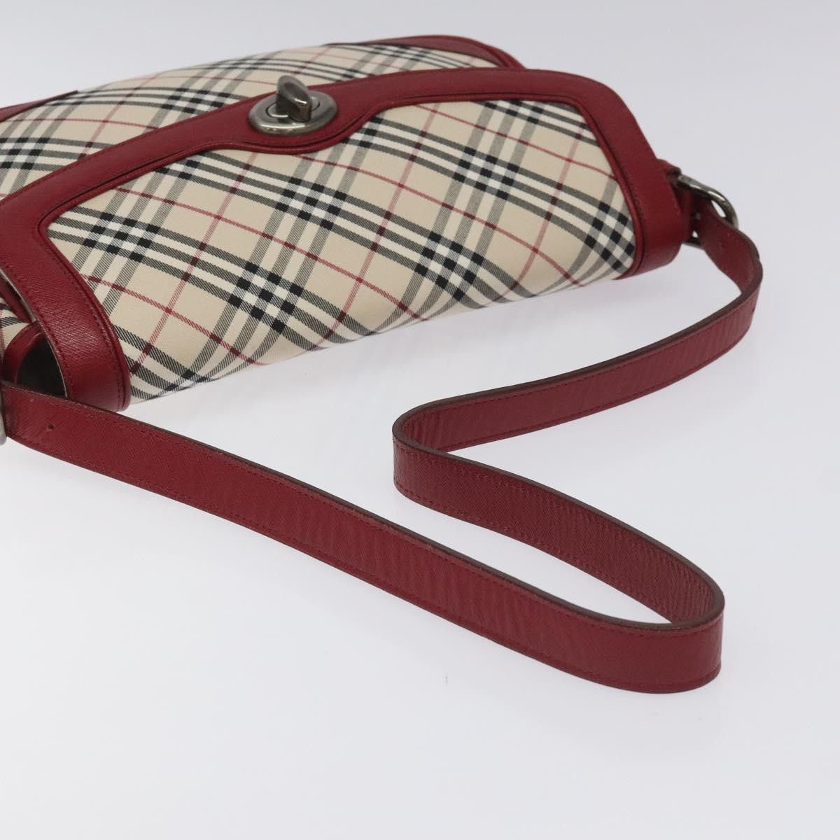 Burberry Nova Check Beige Canvas Shoulder Bag (Pre-Owned) Size ONE SIZE - 5 Thumbnail