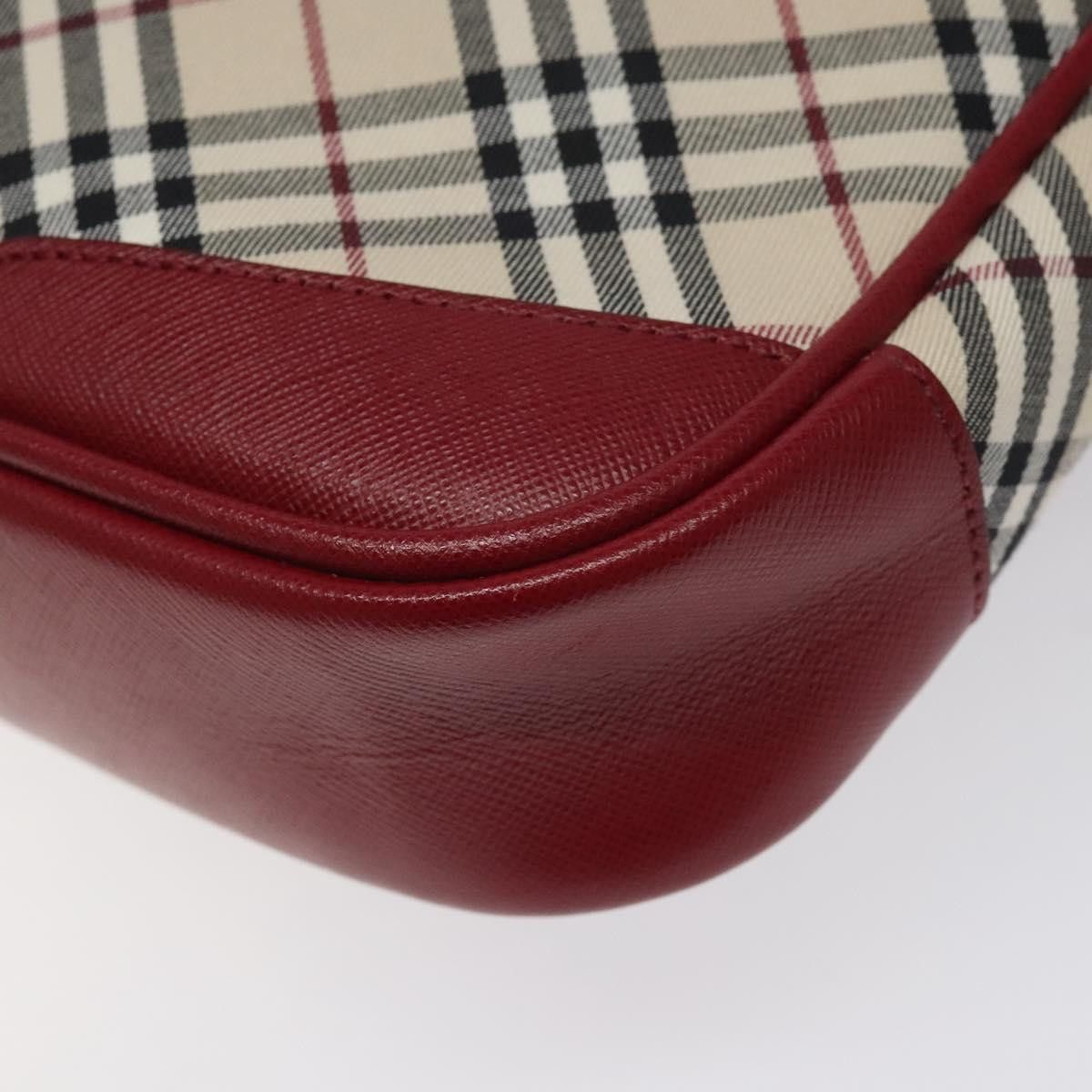 Burberry Nova Check Beige Canvas Shoulder Bag (Pre-Owned) Size ONE SIZE - 9 Thumbnail