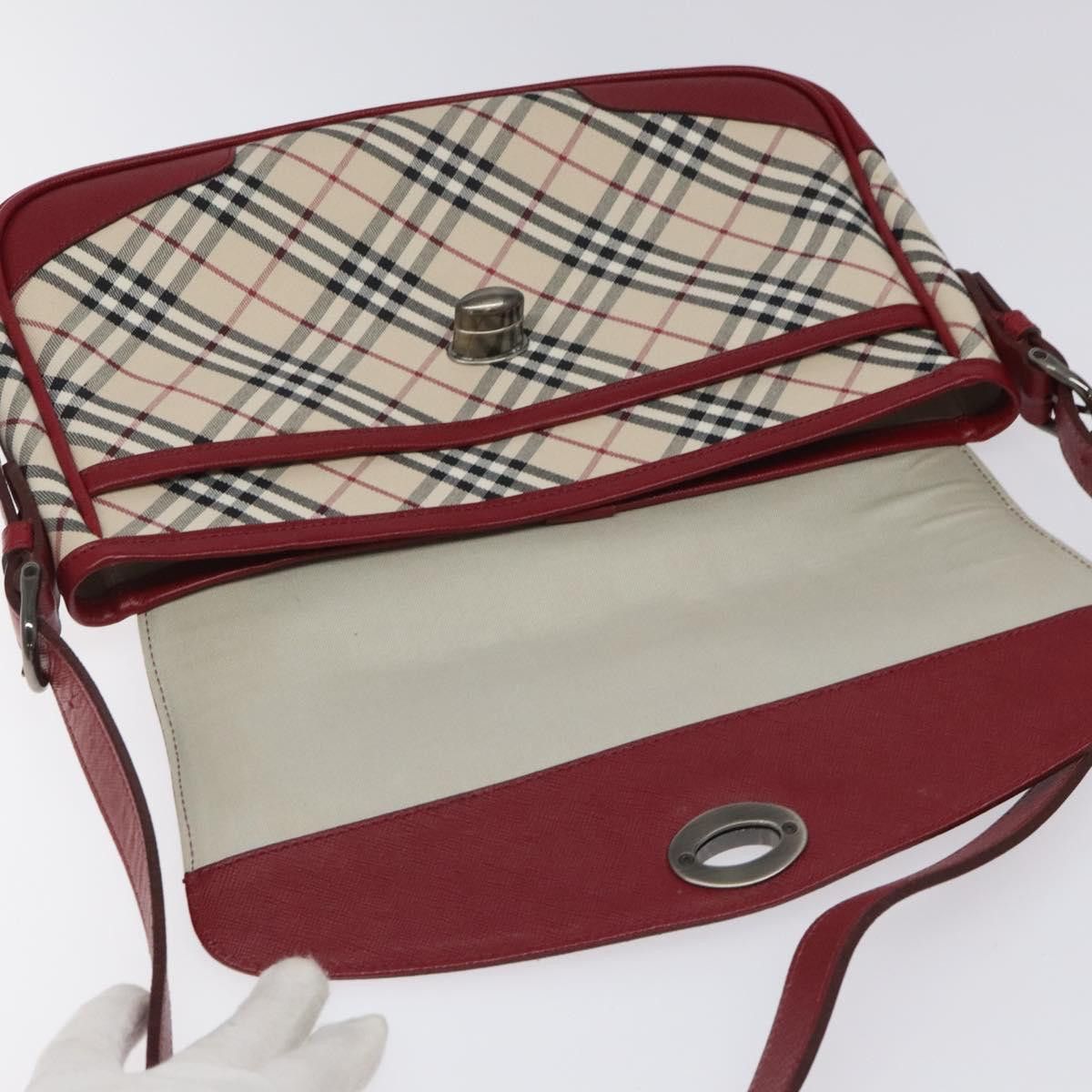 Burberry Nova Check Beige Canvas Shoulder Bag (Pre-Owned) Size ONE SIZE - 18 Thumbnail