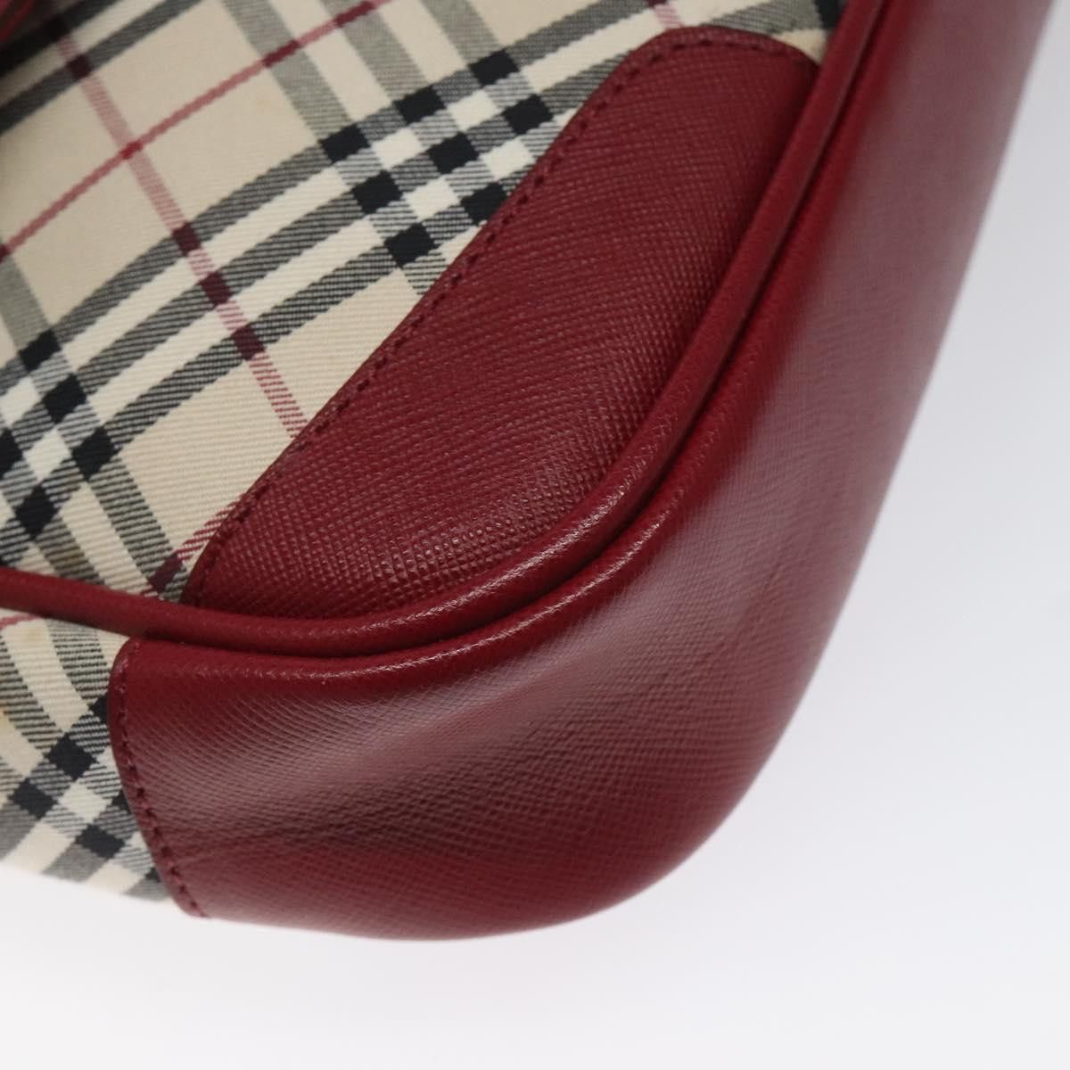 Burberry Nova Check Beige Canvas Shoulder Bag (Pre-Owned) Size ONE SIZE - 8 Thumbnail