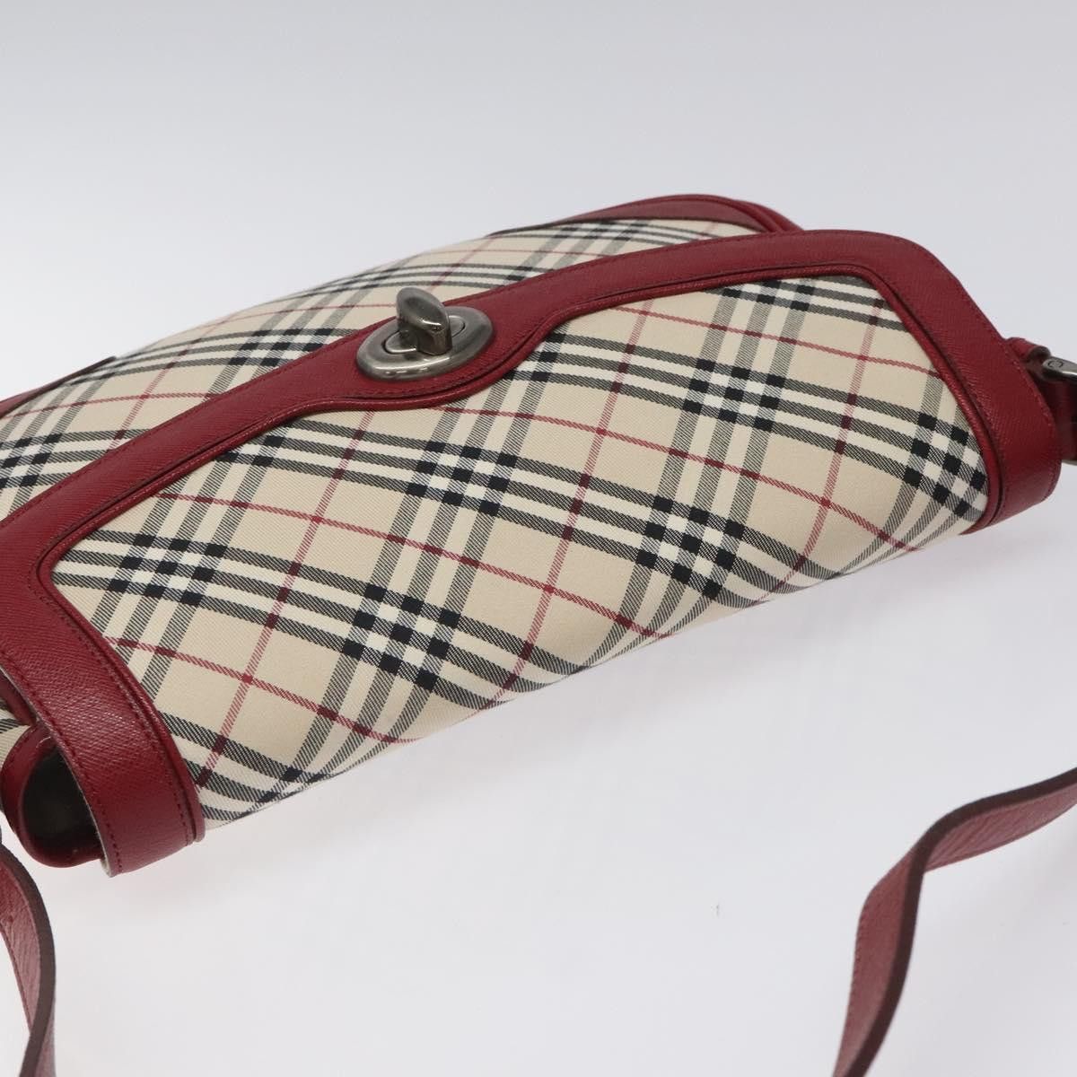 Burberry Nova Check Beige Canvas Shoulder Bag (Pre-Owned) Size ONE SIZE - 16 Thumbnail