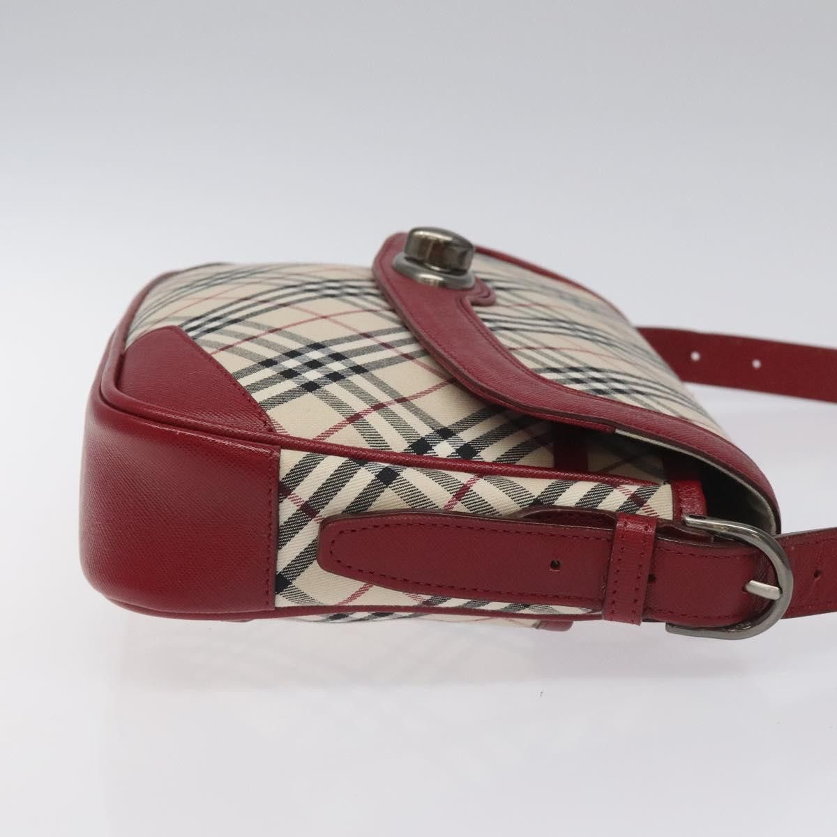 Burberry Nova Check Beige Canvas Shoulder Bag (Pre-Owned) Size ONE SIZE - 3 Thumbnail