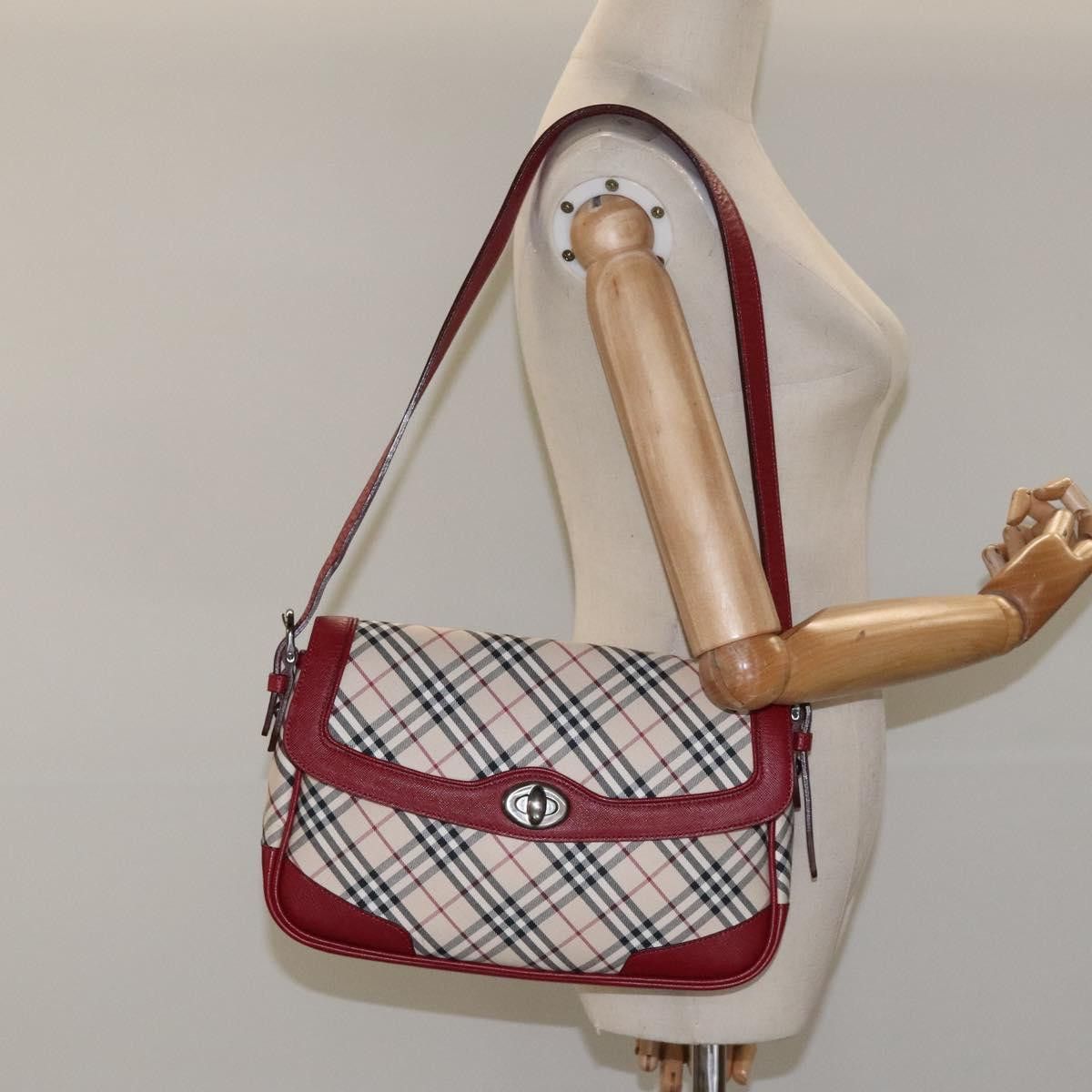 Burberry Nova Check Beige Canvas Shoulder Bag (Pre-Owned) Size ONE SIZE - 15 Thumbnail