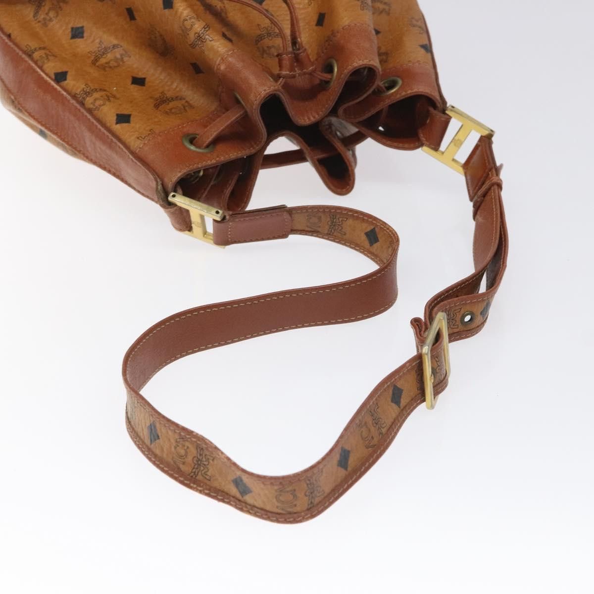 MCM Visetos Brown Canvas Shoulder Bag (Pre-Owned) Size ONE SIZE - 7 Thumbnail