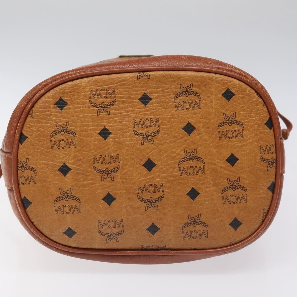 MCM Visetos Brown Canvas Shoulder Bag (Pre-Owned) Size ONE SIZE - 9 Thumbnail