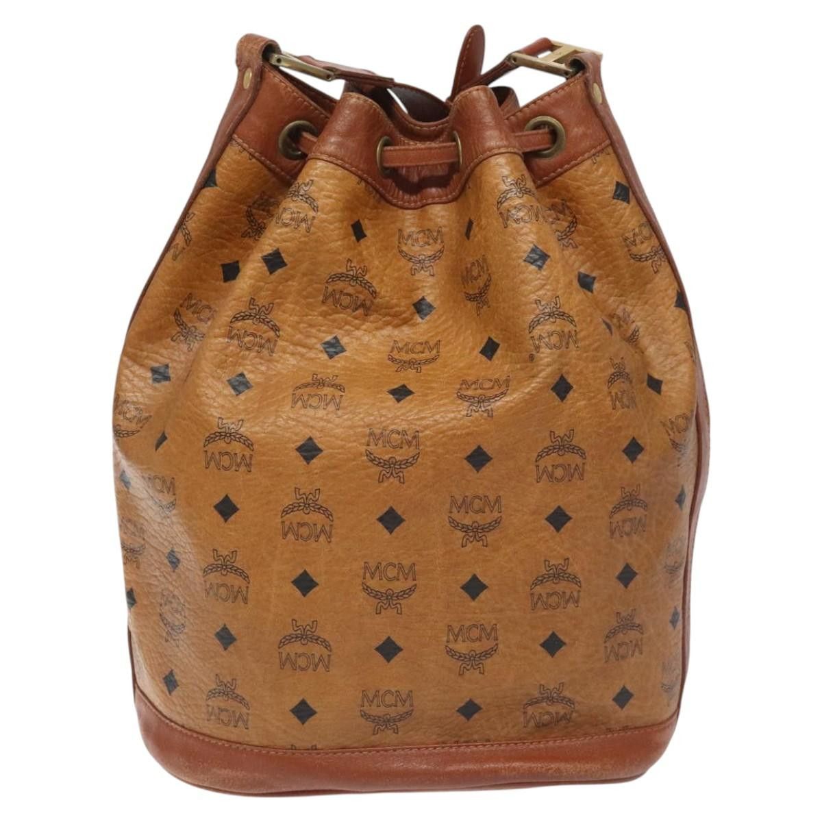 MCM Visetos Brown Canvas Shoulder Bag (Pre-Owned) Size ONE SIZE - 3 Thumbnail