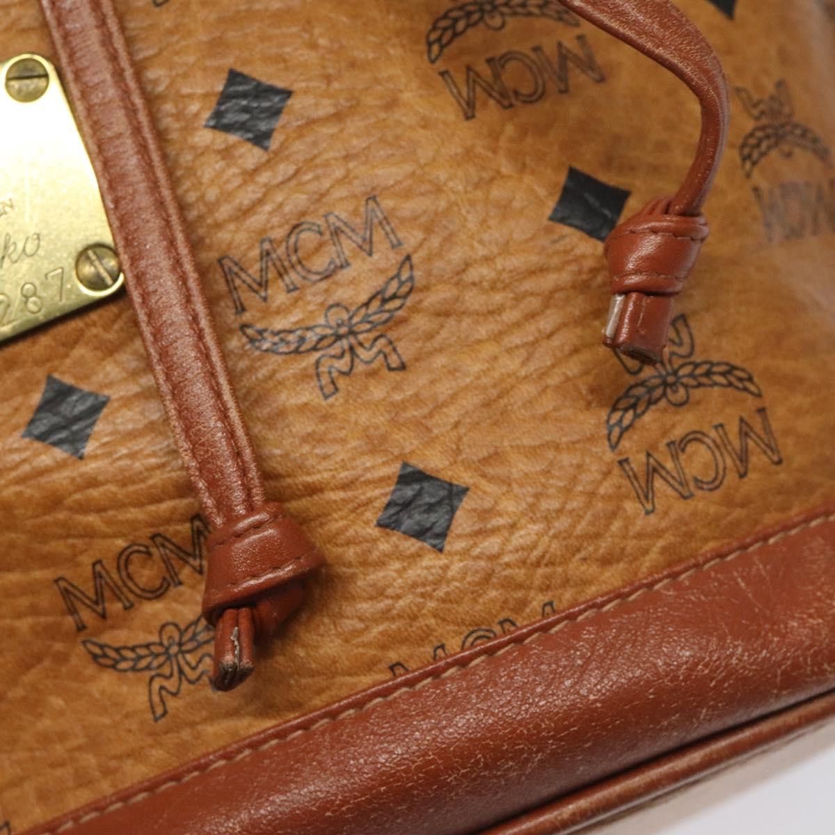 MCM Visetos Brown Canvas Shoulder Bag (Pre-Owned) Size ONE SIZE - 16 Thumbnail