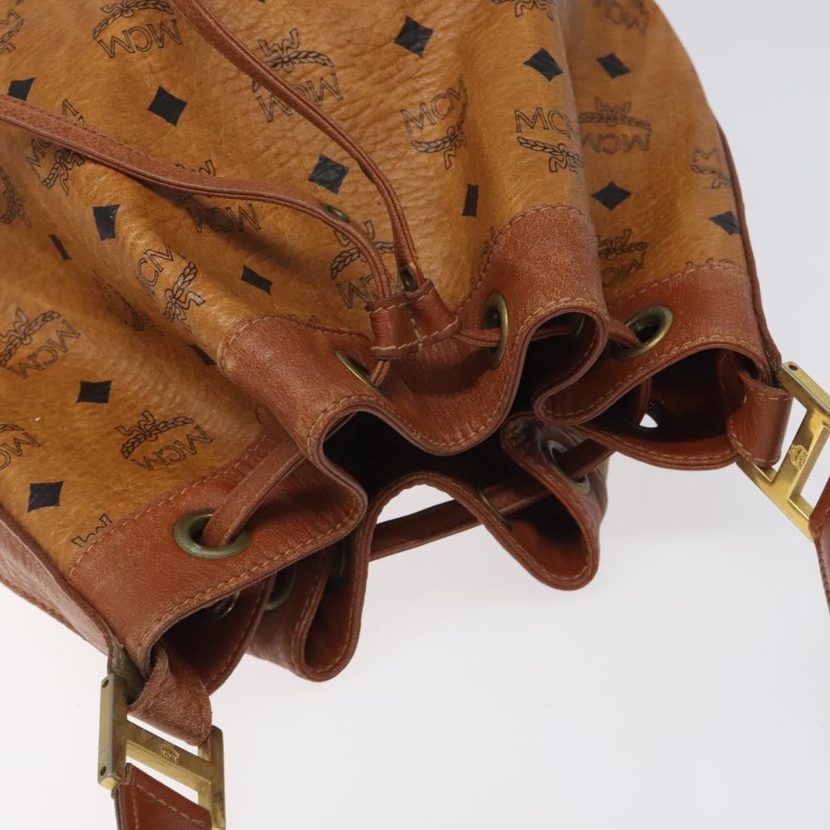 MCM Visetos Brown Canvas Shoulder Bag (Pre-Owned) Size ONE SIZE - 6 Thumbnail