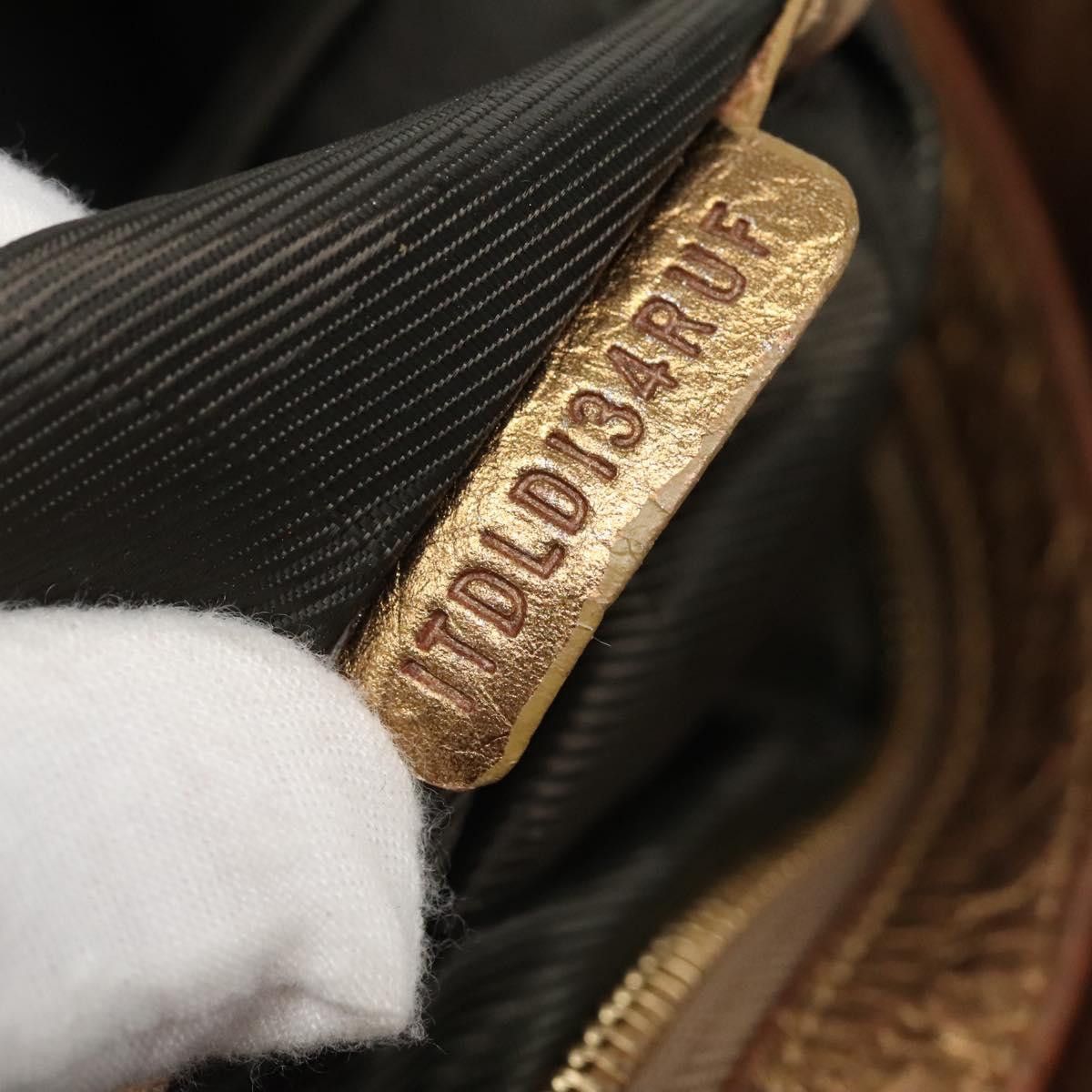 Burberry Gold Canvas Shoulder Bag (Pre-Owned) Size ONE SIZE - 10 Thumbnail