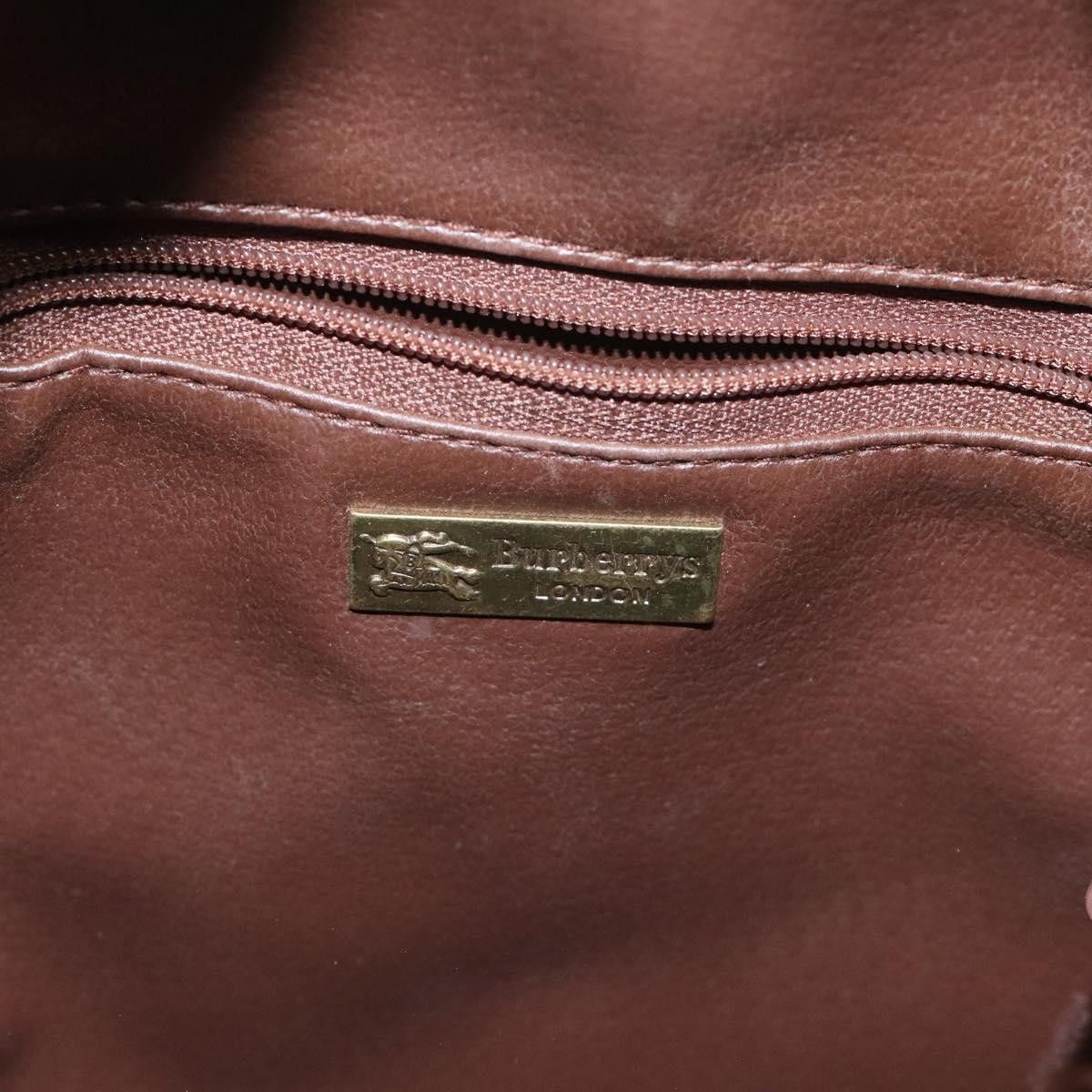 Burberry Nova Check Beige Canvas Shoulder Bag (Pre-Owned) Size ONE SIZE - 9 Thumbnail