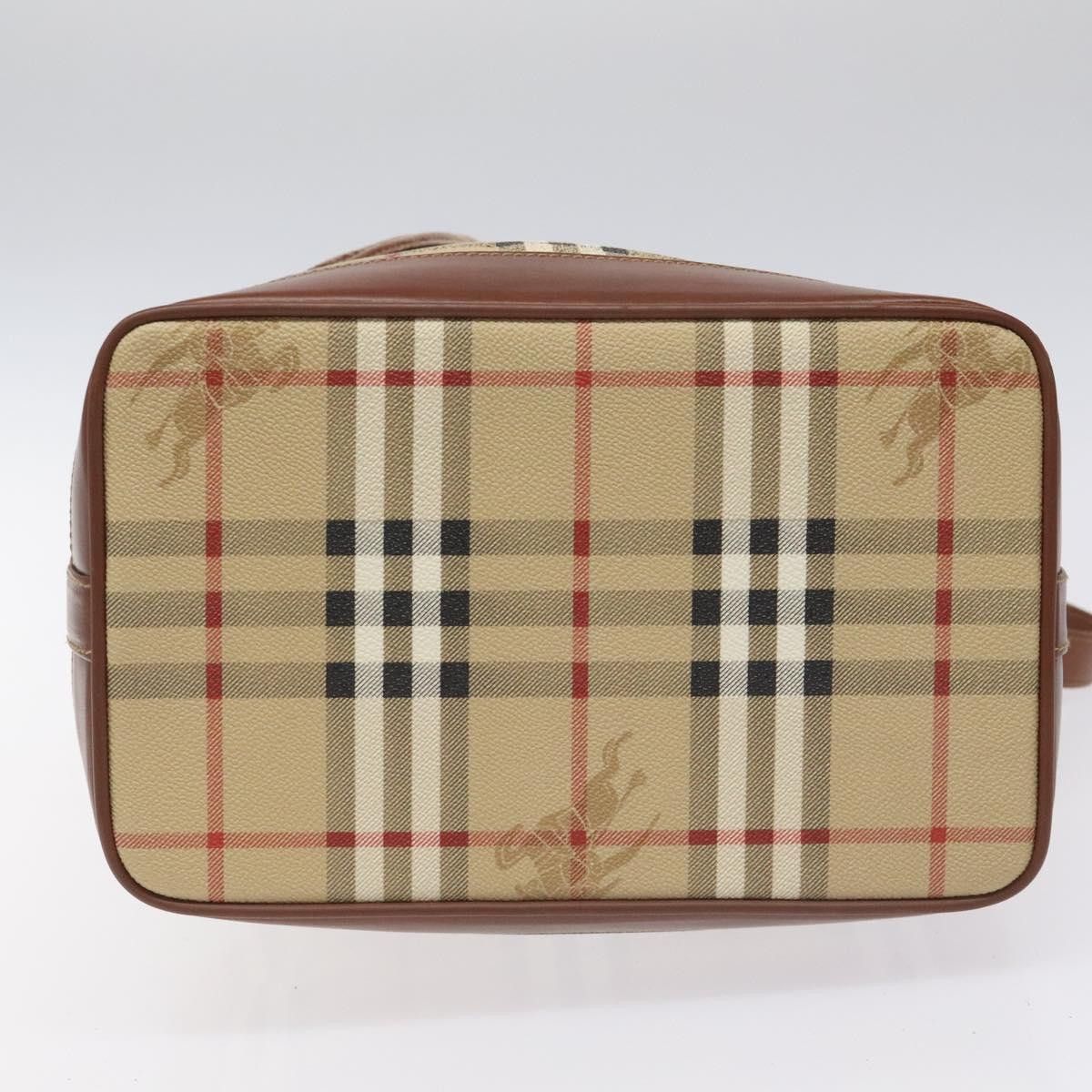 Burberry Nova Check Beige Canvas Shoulder Bag (Pre-Owned) Size ONE SIZE - 6 Thumbnail