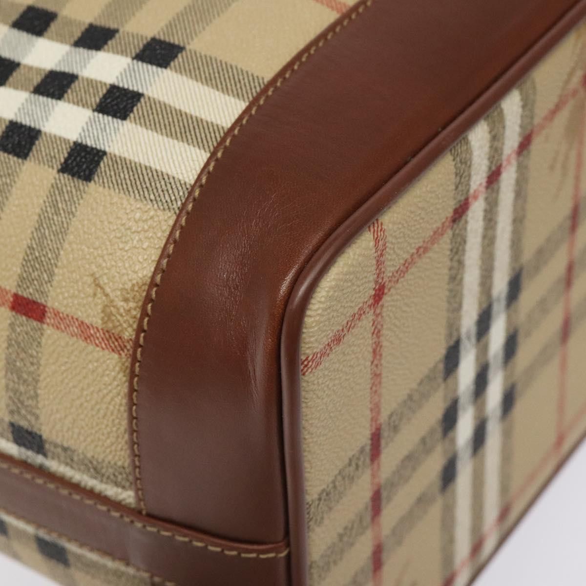 Burberry Nova Check Beige Canvas Shoulder Bag (Pre-Owned) Size ONE SIZE - 19 Thumbnail