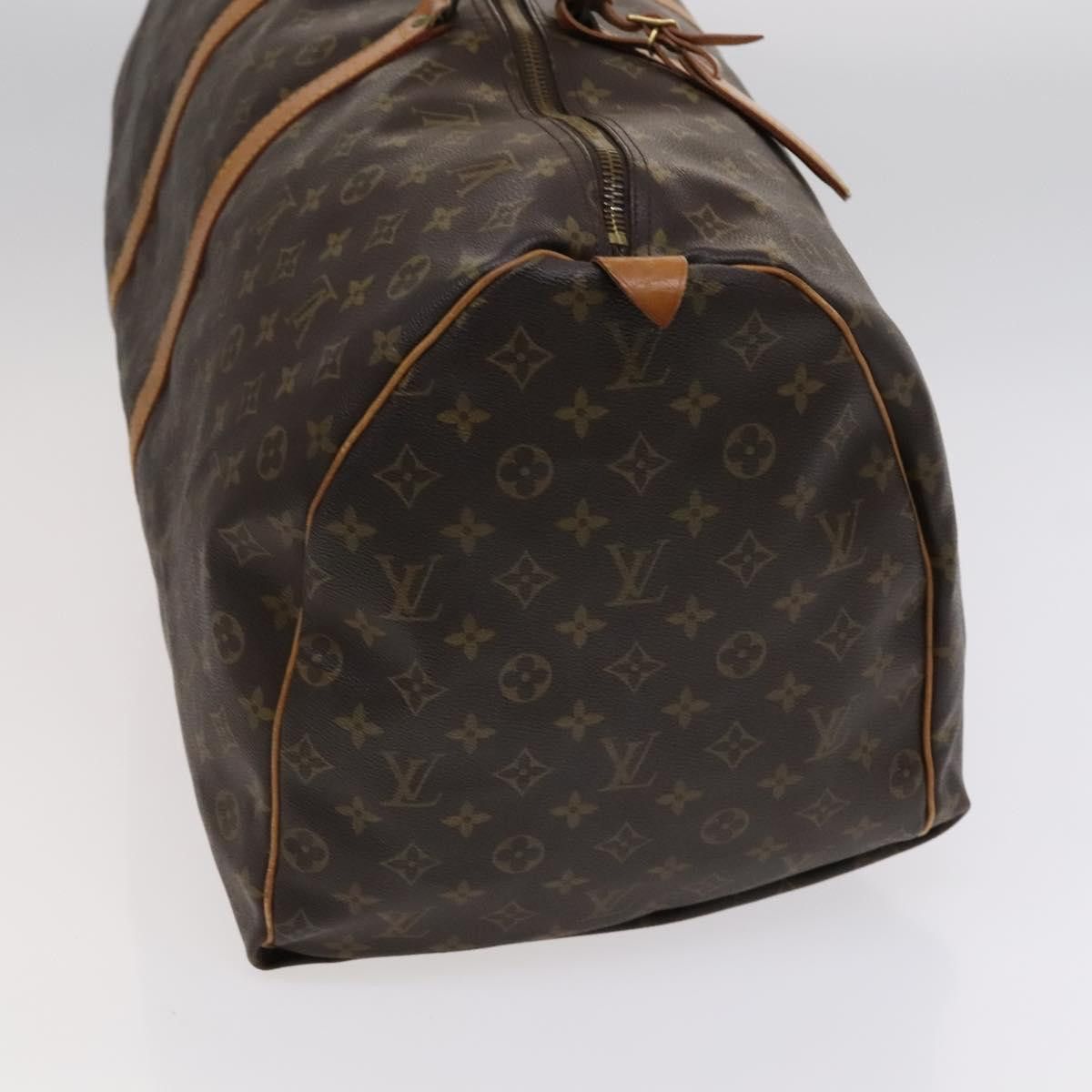 Louis Vuitton Keepall 60 Brown Canvas Travel Bag (Pre-Owned) Size ONE SIZE - 4 Thumbnail