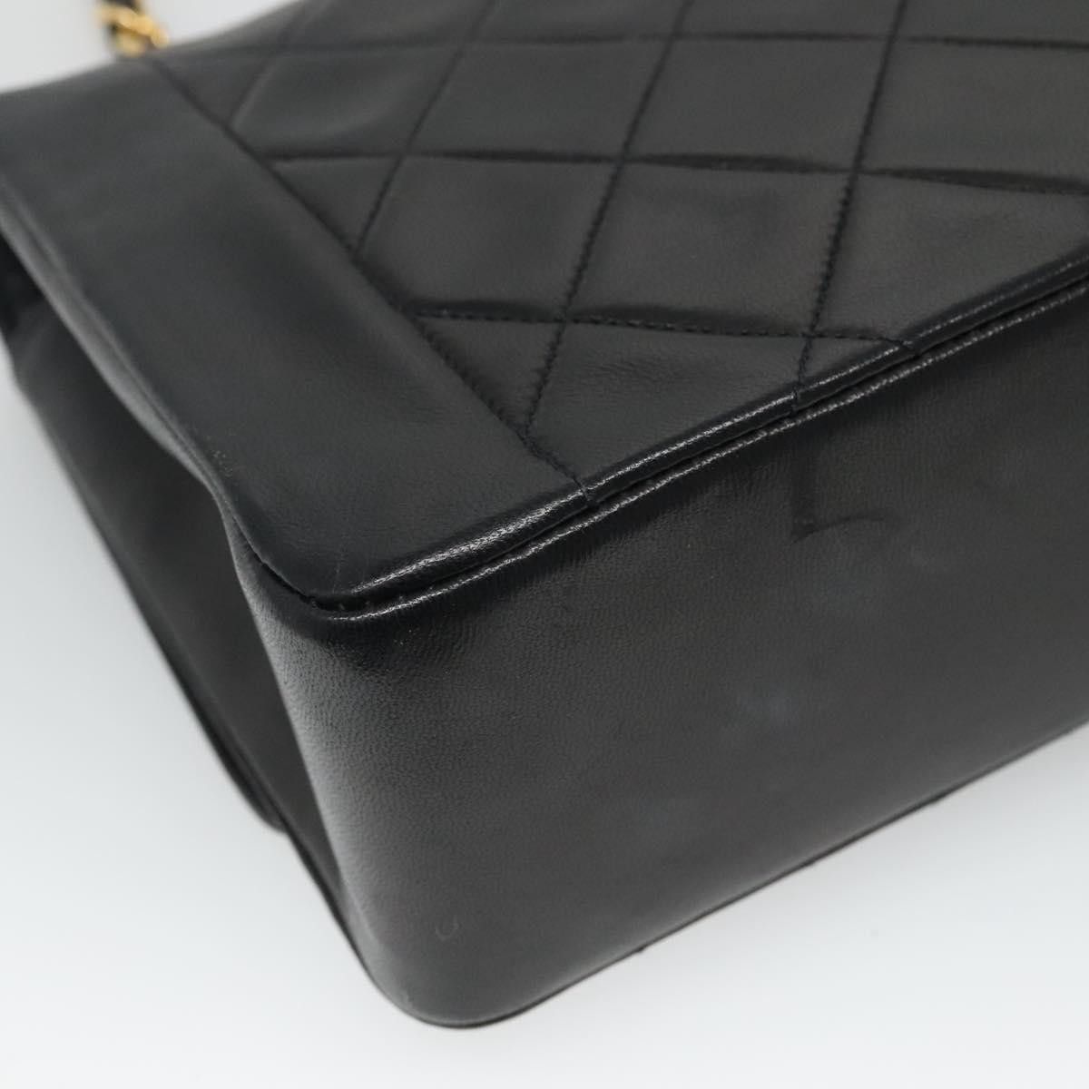 Chanel Diana Black Leather Shoulder Bag (Pre-Owned) Size ONE SIZE - 12 Thumbnail