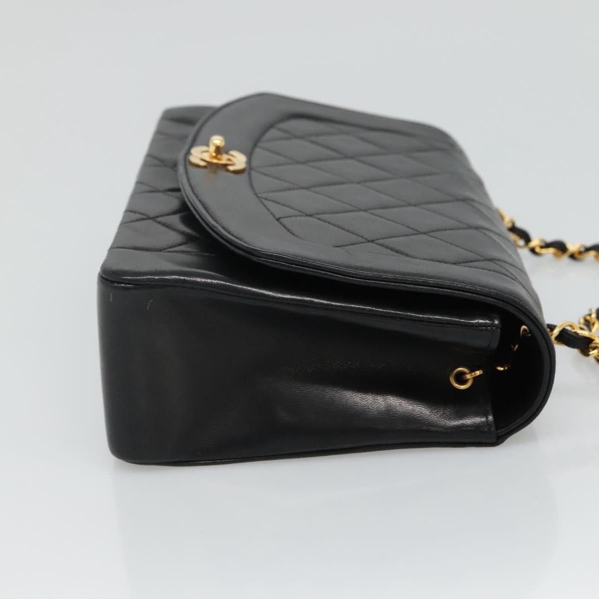 Chanel Diana Black Leather Shoulder Bag (Pre-Owned) Size ONE SIZE - 3 Thumbnail