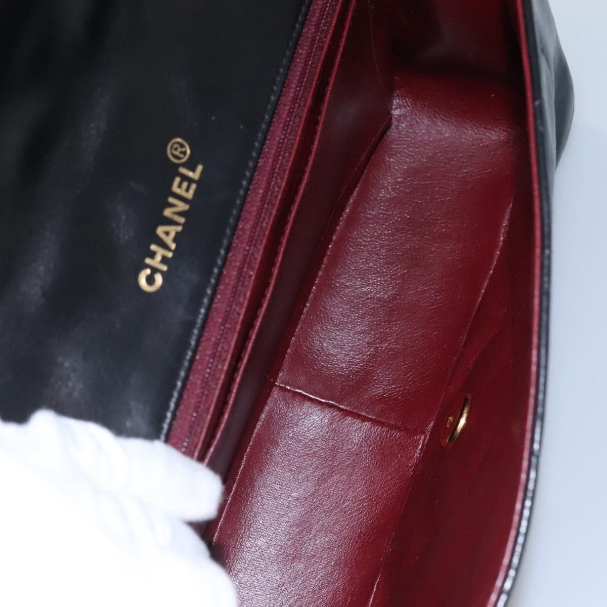 Chanel Diana Black Leather Shoulder Bag (Pre-Owned) Size ONE SIZE - 14 Thumbnail