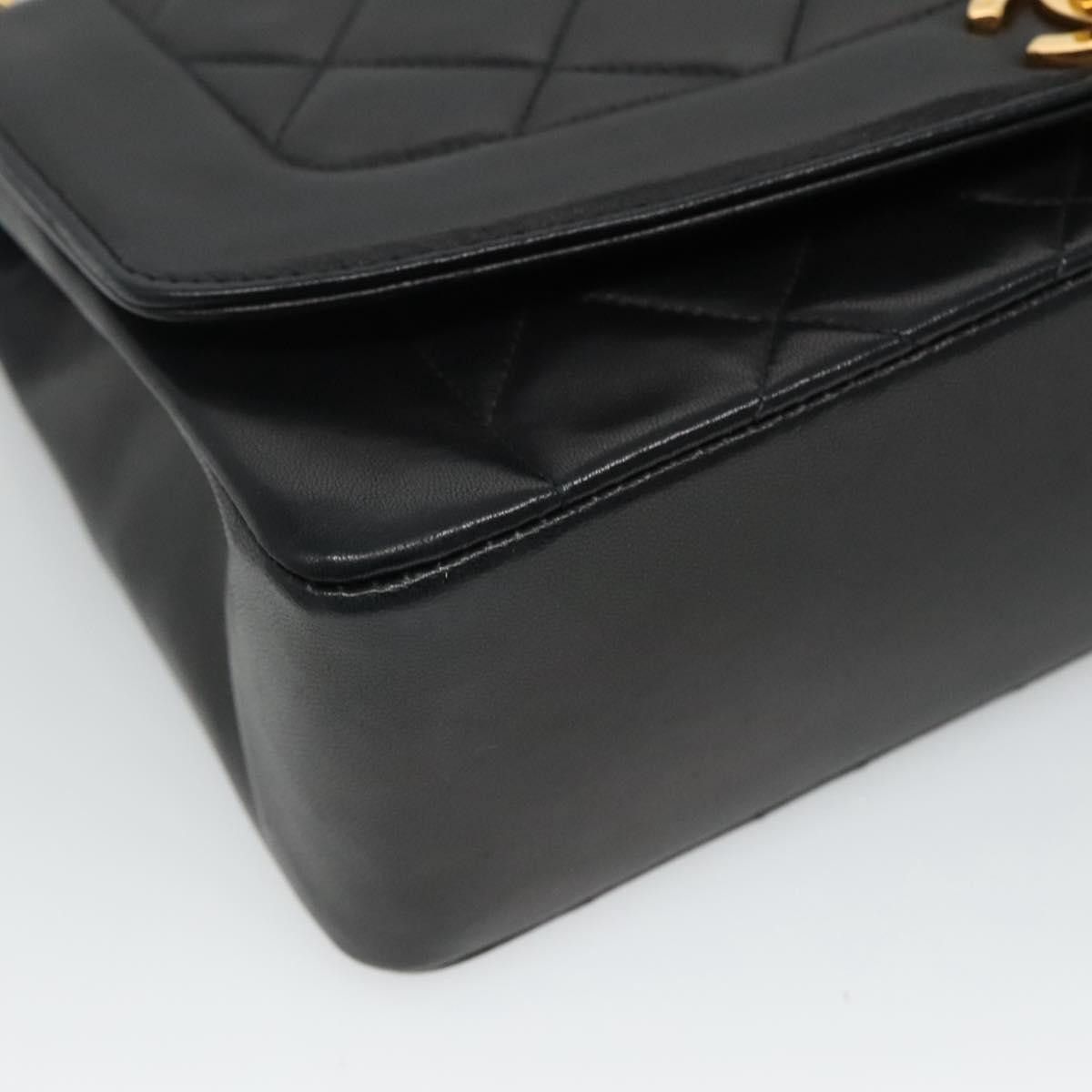 Chanel Diana Black Leather Shoulder Bag (Pre-Owned) Size ONE SIZE - 10 Thumbnail