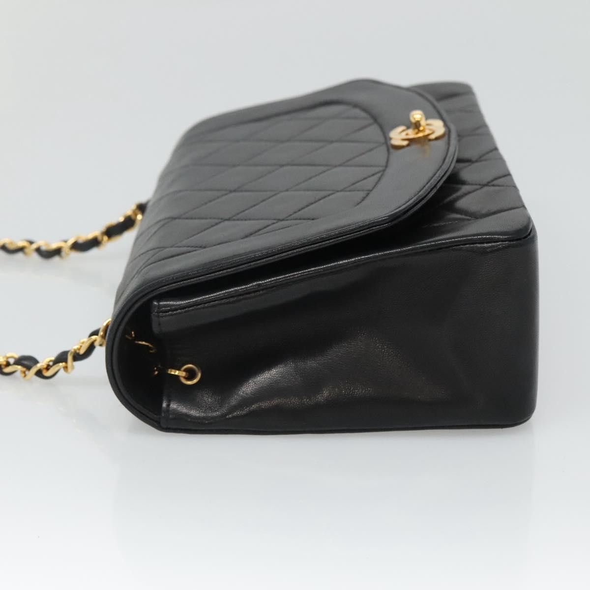 Chanel Diana Black Leather Shoulder Bag (Pre-Owned) Size ONE SIZE - 4 Thumbnail