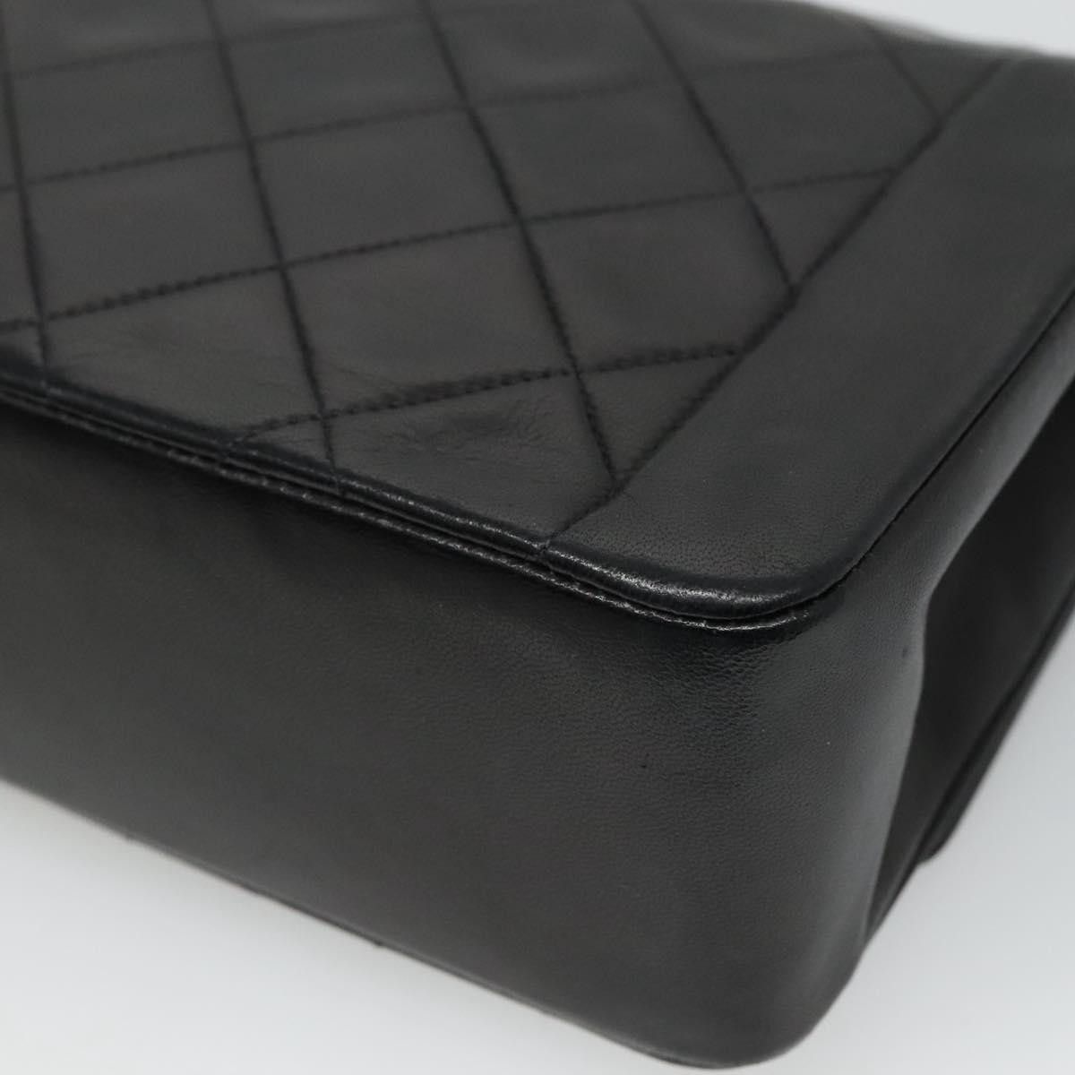 Chanel Diana Black Leather Shoulder Bag (Pre-Owned) Size ONE SIZE - 11 Thumbnail