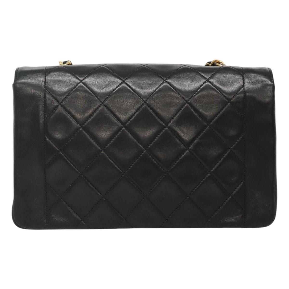 Chanel Diana Black Leather Shoulder Bag (Pre-Owned) Size ONE SIZE - 2 Thumbnail