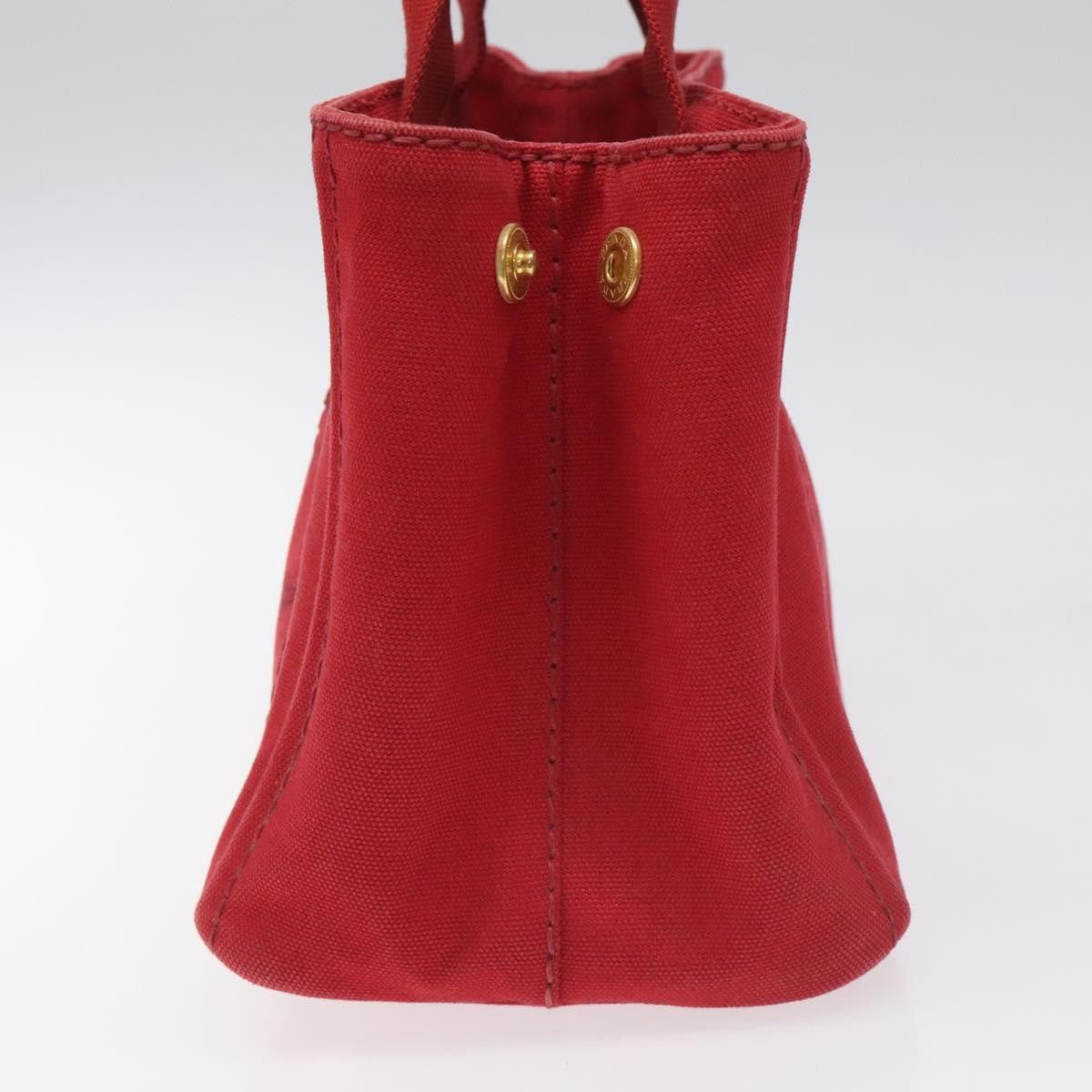 Prada Canapa Red Canvas Tote Bag (Pre-Owned) Size ONE SIZE - 4 Thumbnail