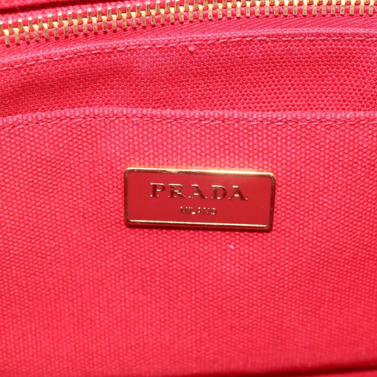 Prada Canapa Red Canvas Tote Bag (Pre-Owned) Size ONE SIZE - 19 Thumbnail