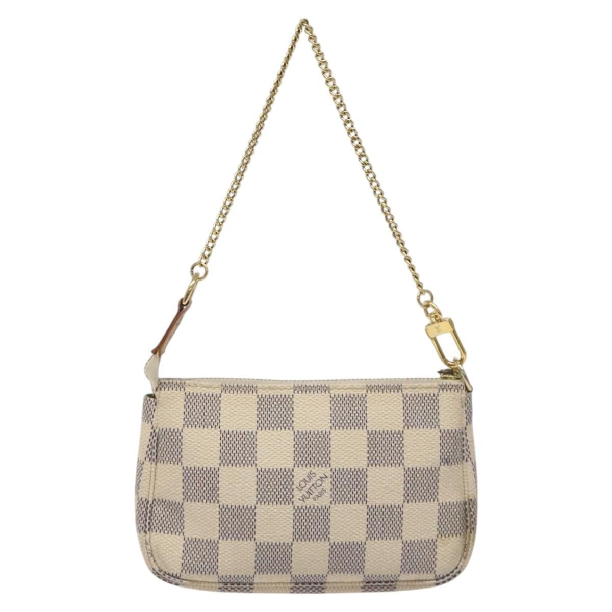 Louis Vuitton Pochette Accessoire White Canvas Clutch Bag (Pre-Owned) Size ONE SIZE - 2 Thumbnail