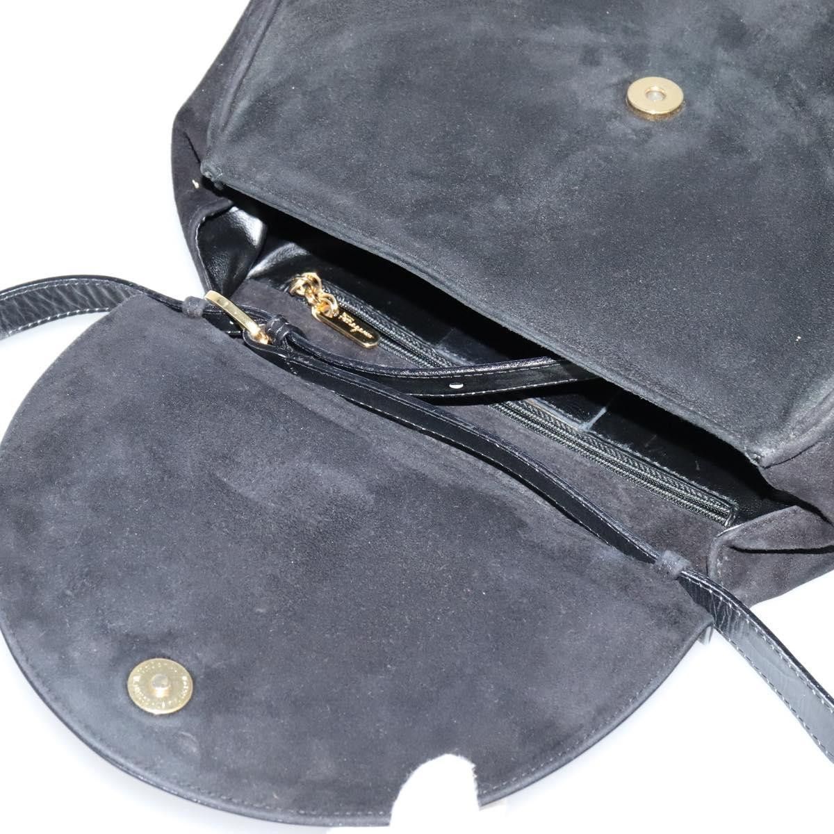 Salvatore Ferragamo Black Leather Handbag (Pre-Owned) Size ONE SIZE - 8 Thumbnail
