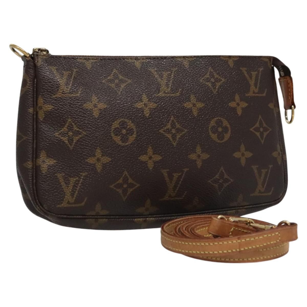 Louis Vuitton Pochette Accessoire Brown Canvas Clutch Bag (Pre-Owned) Size ONE SIZE - 15 Thumbnail