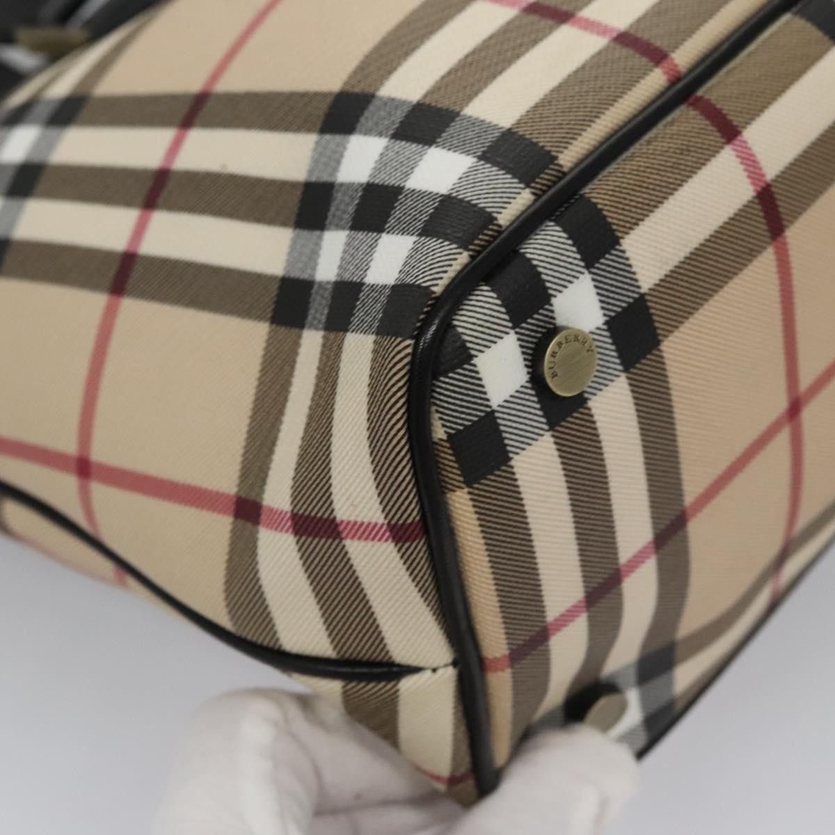 Burberry Nova Check Beige Canvas Tote Bag (Pre-Owned) Size ONE SIZE - 17 Thumbnail