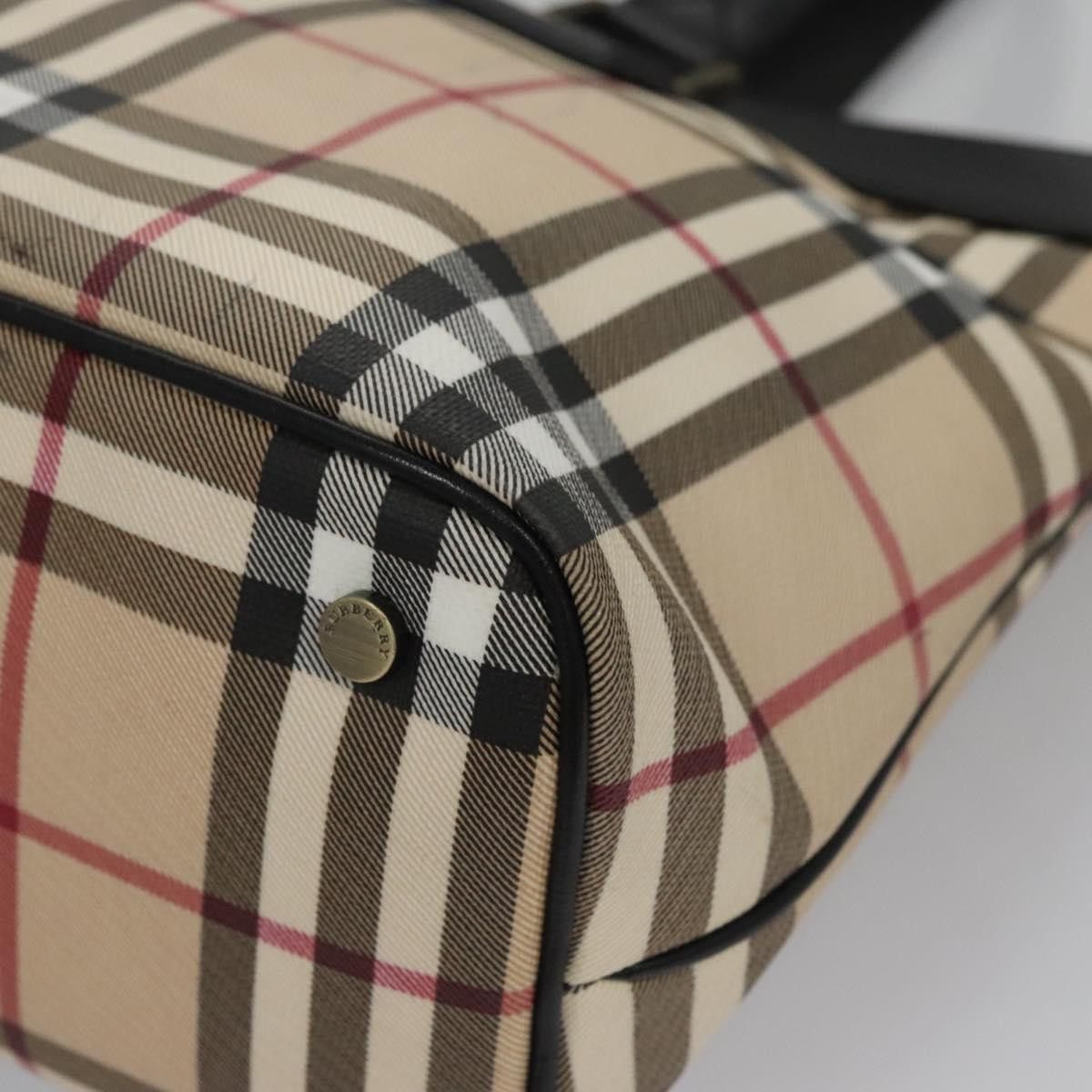 Burberry Nova Check Beige Canvas Tote Bag (Pre-Owned) Size ONE SIZE - 16 Thumbnail