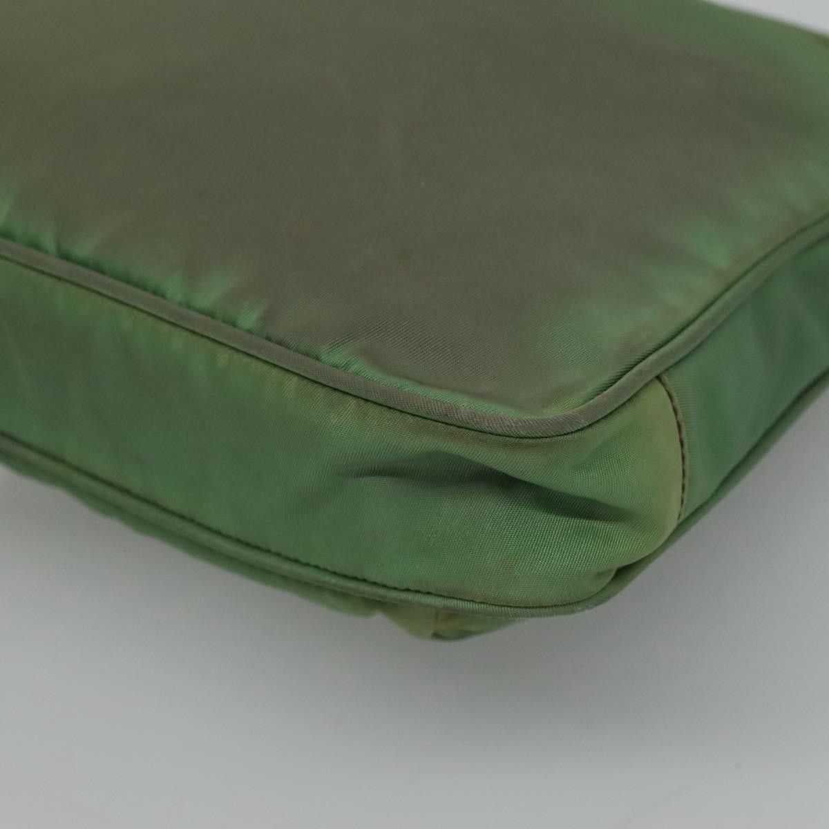 Prada Tessuto Green Synthetic Shoulder Bag (Pre-Owned) Size ONE SIZE - 8 Thumbnail