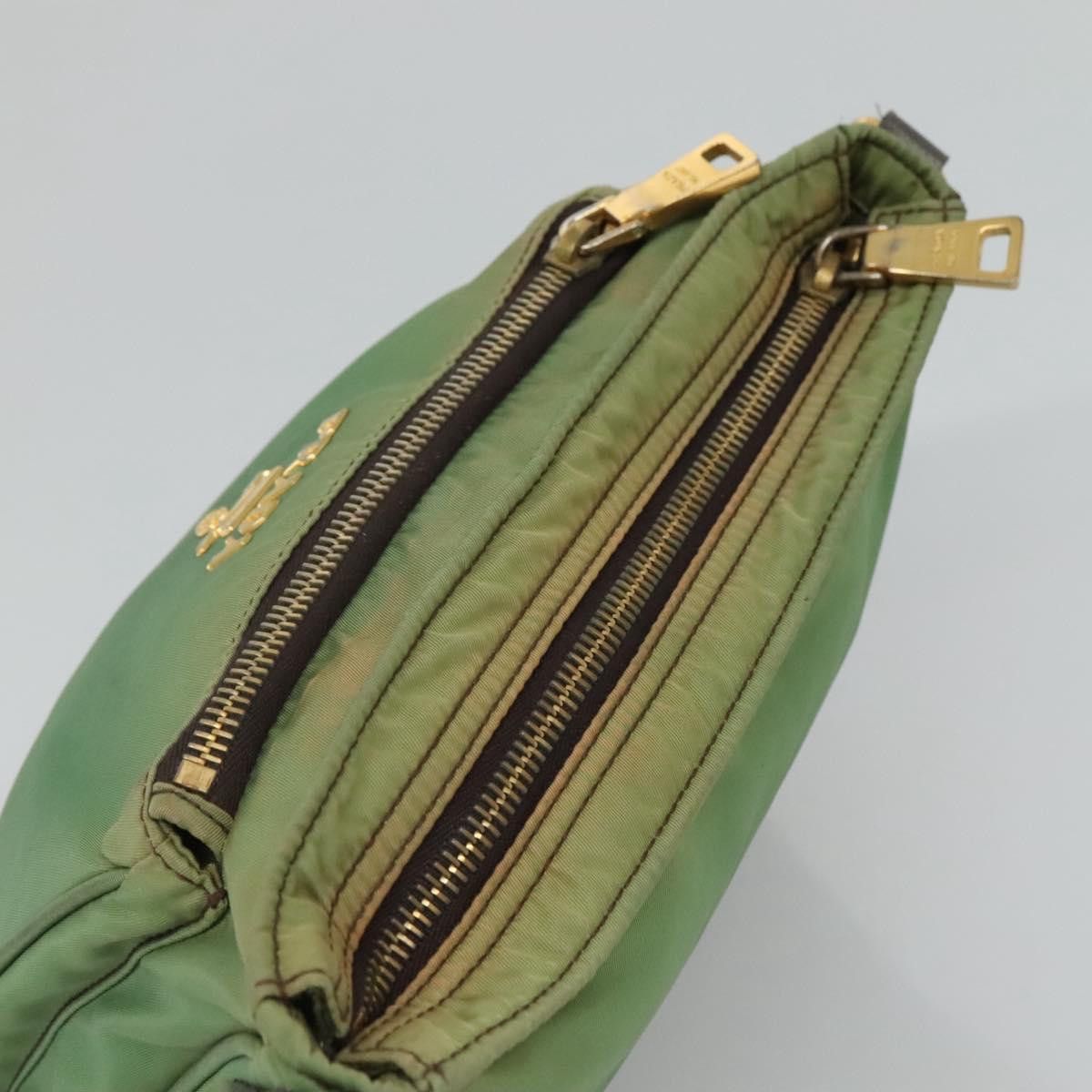 Prada Tessuto Green Synthetic Shoulder Bag (Pre-Owned) Size ONE SIZE - 5 Thumbnail