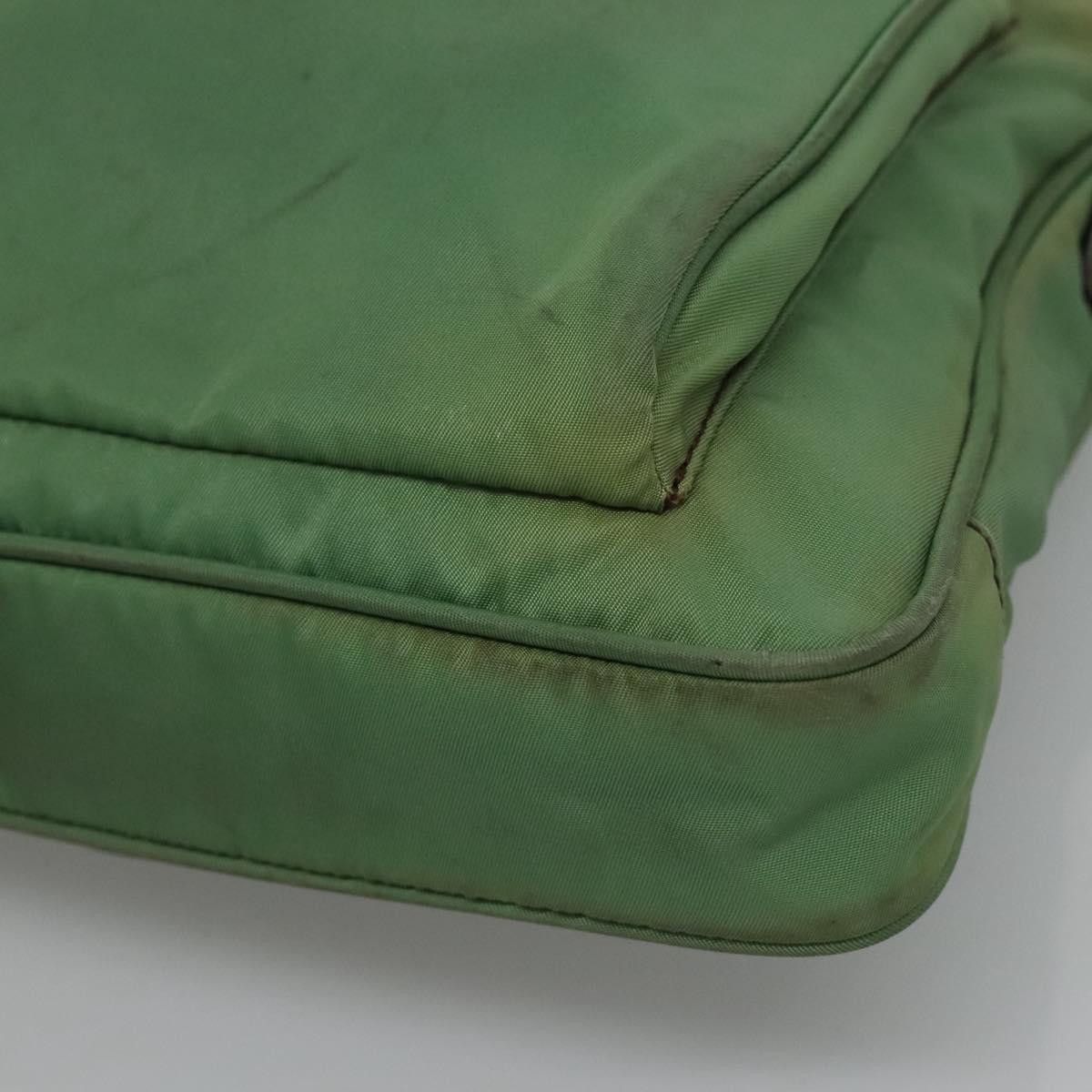 Prada Tessuto Green Synthetic Shoulder Bag (Pre-Owned) Size ONE SIZE - 6 Thumbnail