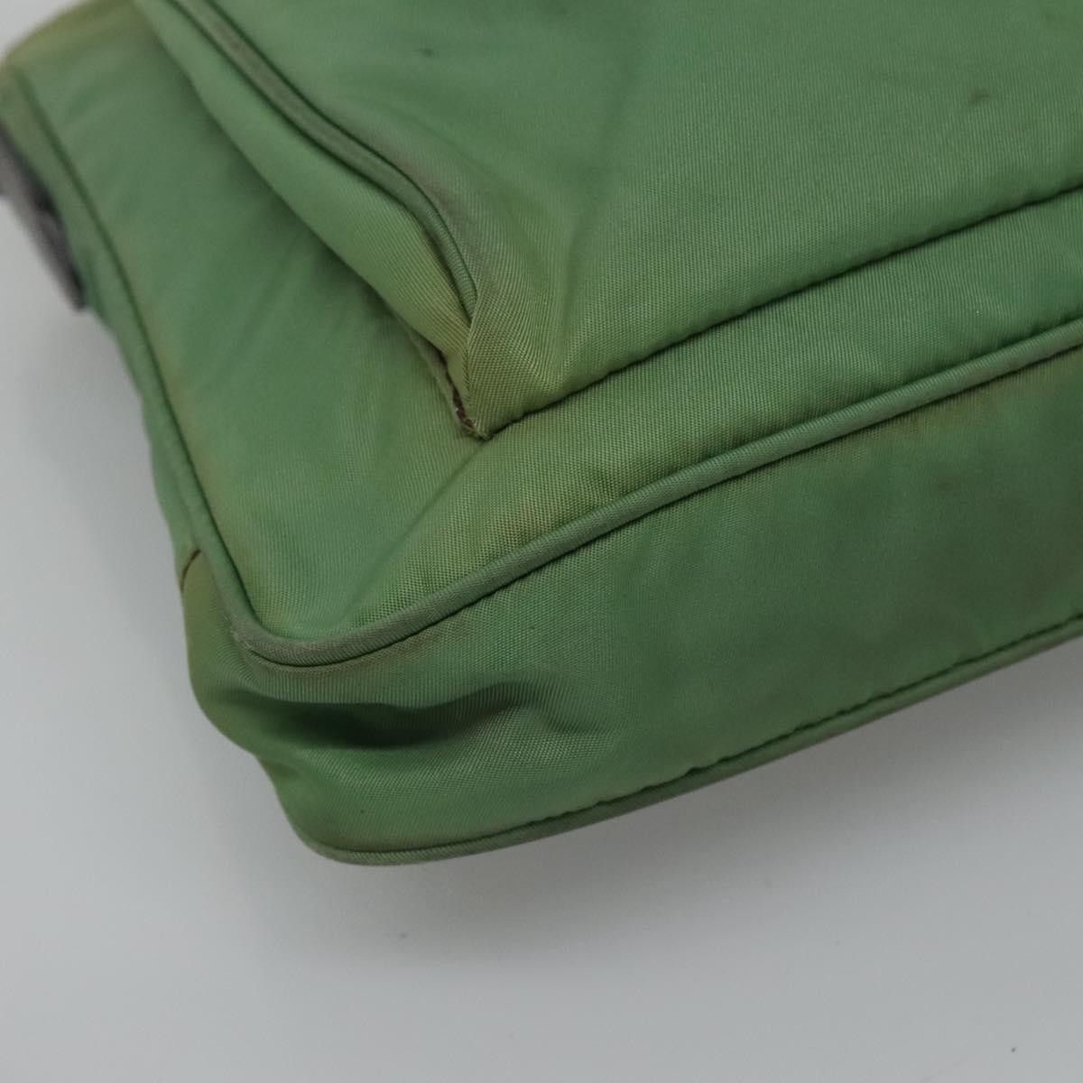 Prada Tessuto Green Synthetic Shoulder Bag (Pre-Owned) Size ONE SIZE - 7 Thumbnail