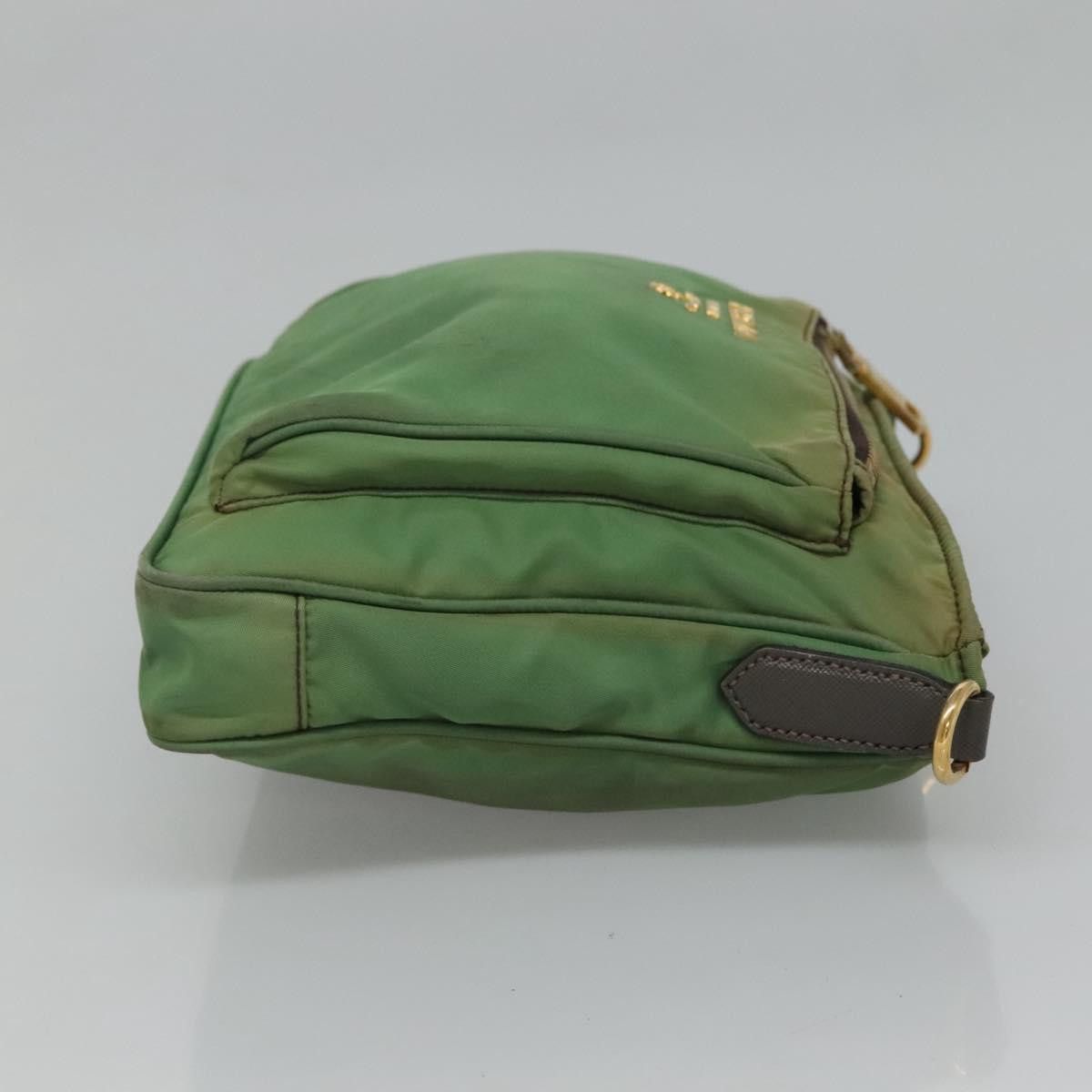 Prada Tessuto Green Synthetic Shoulder Bag (Pre-Owned) Size ONE SIZE - 3 Thumbnail