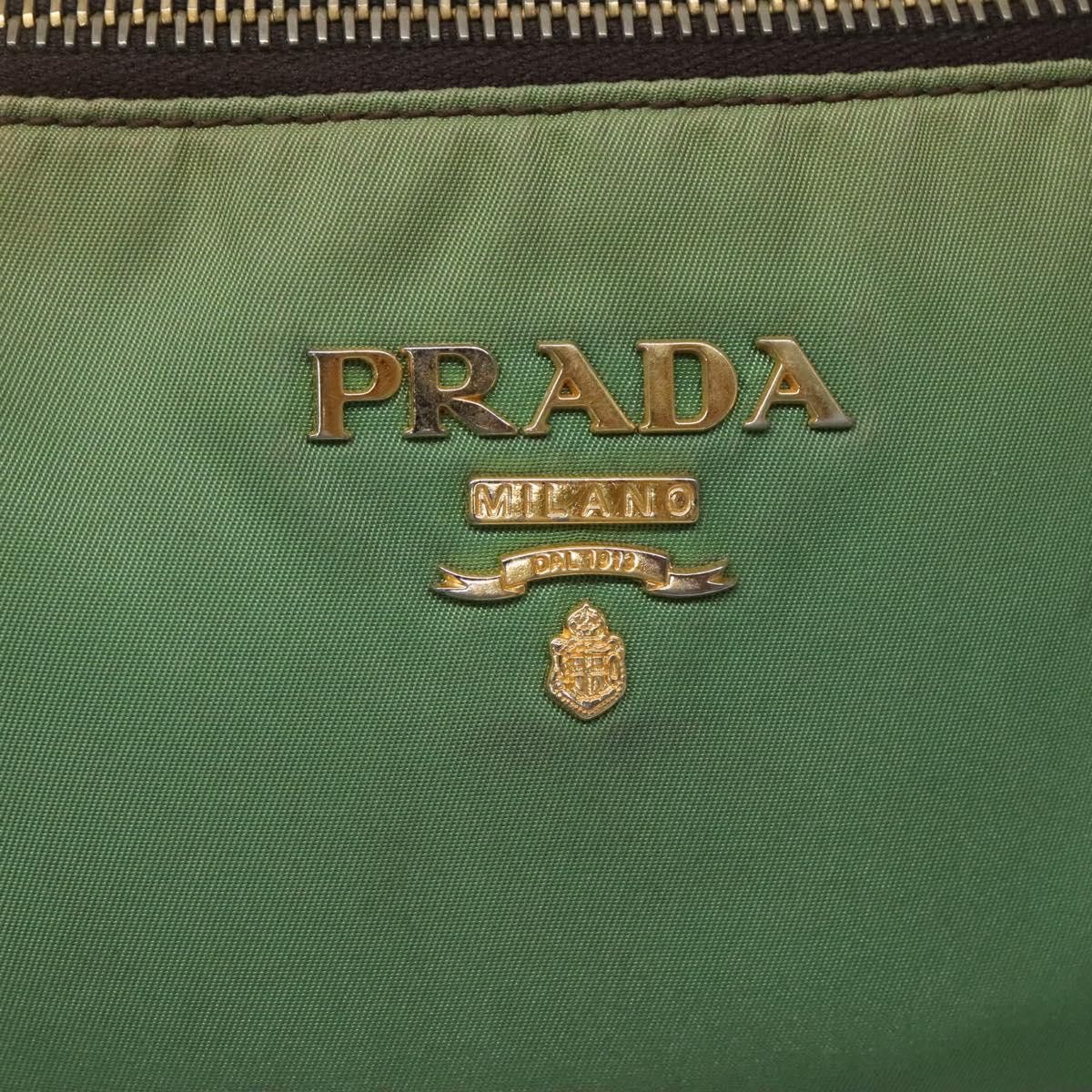 Prada Tessuto Green Synthetic Shoulder Bag (Pre-Owned) Size ONE SIZE - 15 Thumbnail