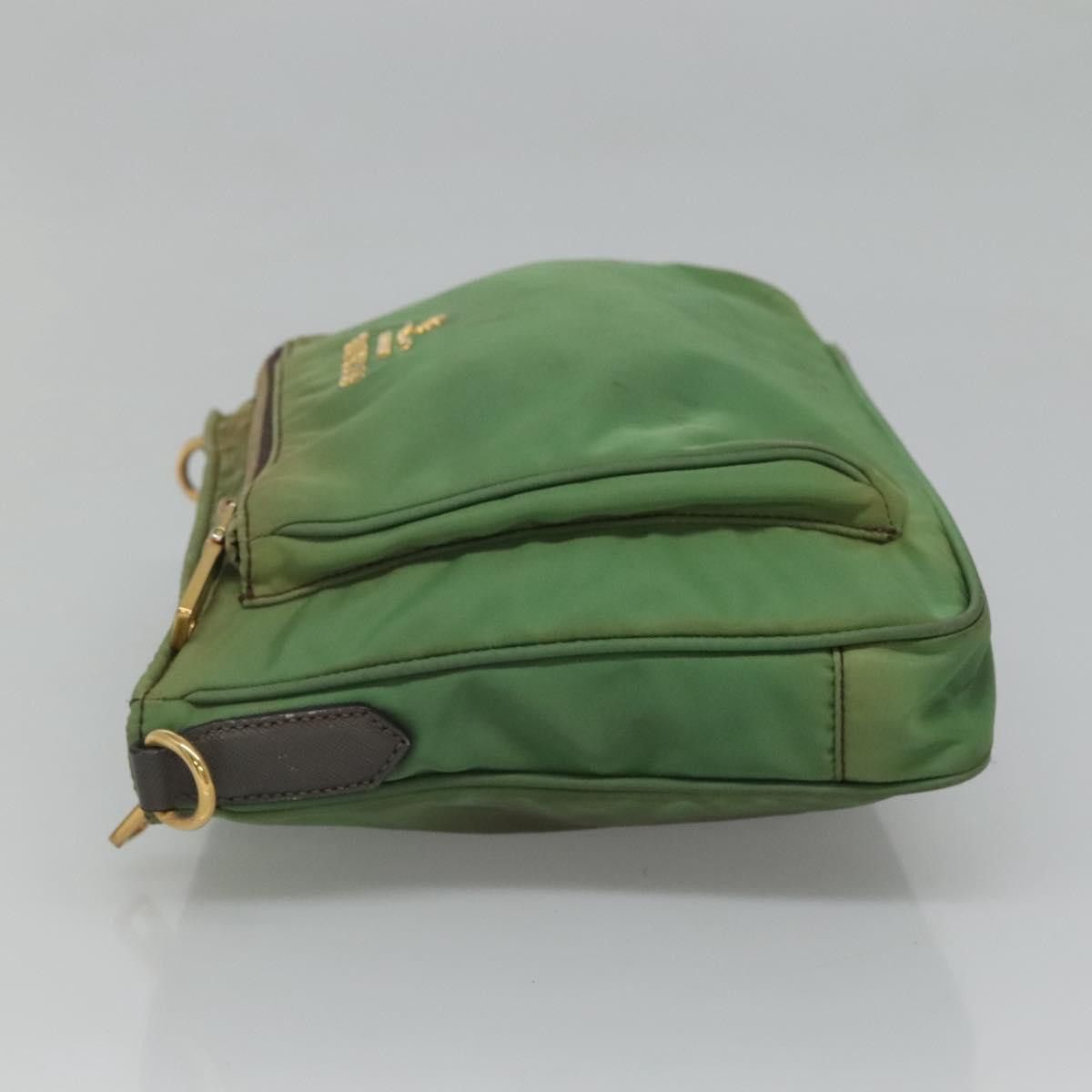 Prada Tessuto Green Synthetic Shoulder Bag (Pre-Owned) Size ONE SIZE - 4 Thumbnail