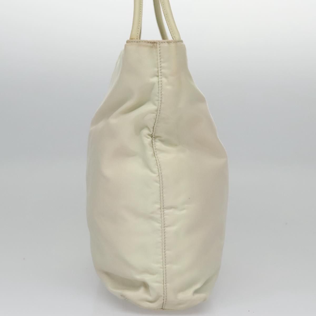 Prada Re-Nylon Ecru Synthetic Tote Bag (Pre-Owned) Size ONE SIZE - 4 Thumbnail