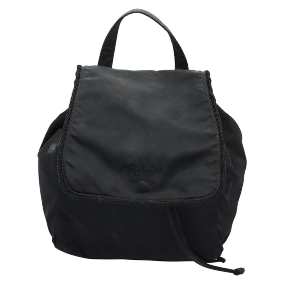 Prada Tessuto Black Synthetic Backpack Bag (Pre-Owned) Size ONE SIZE - 16 Thumbnail